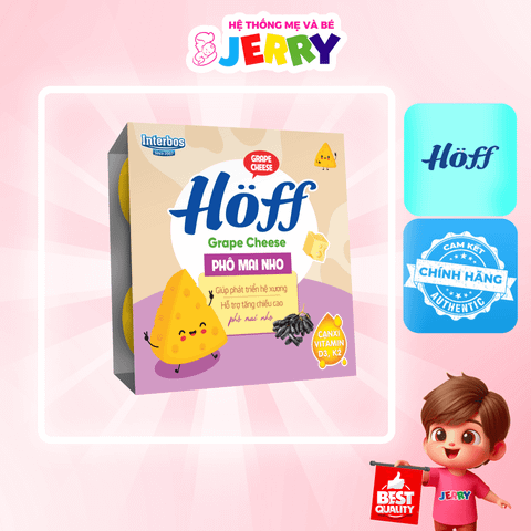 Váng sữa Hoff vị Phô Mai Nho - Lốc 4 hộp 220g (Giao mẫu ngẫu nhiên)