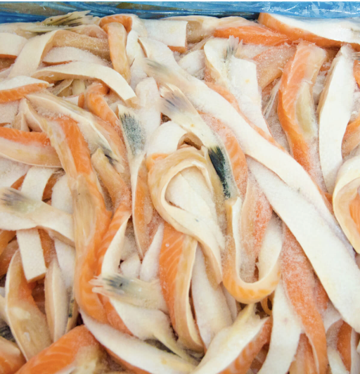 Lườn cá hồi 1/3-15kg (Bán nguyên liệu chưa ra vỉ)