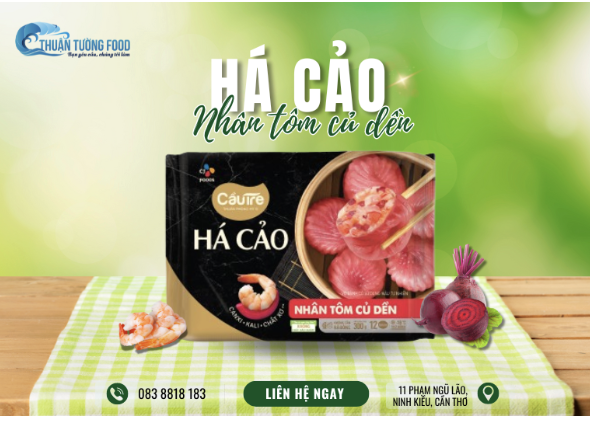 Cj Há cảo tôm củ dền 300gr