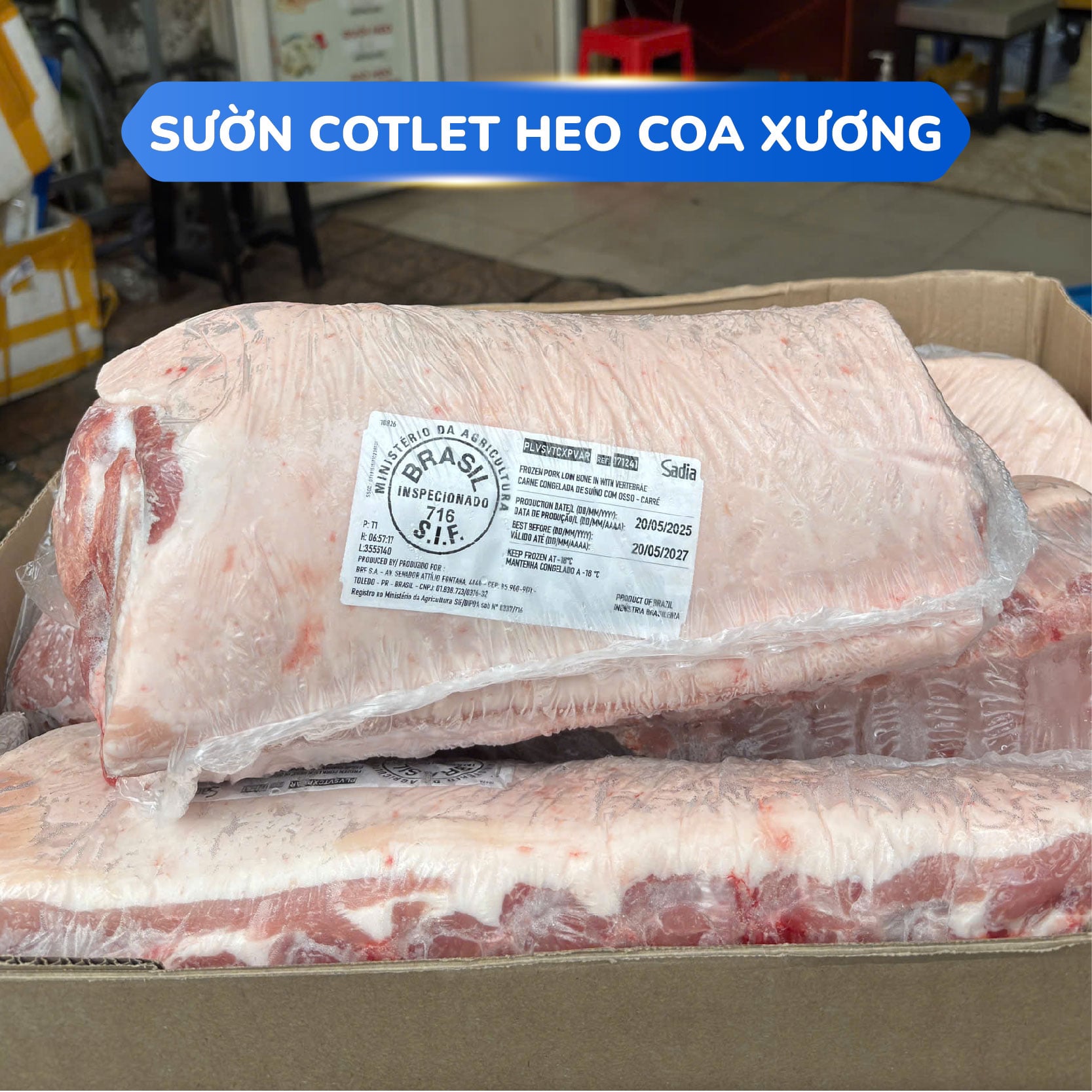 Sườn cotlet heo có xương