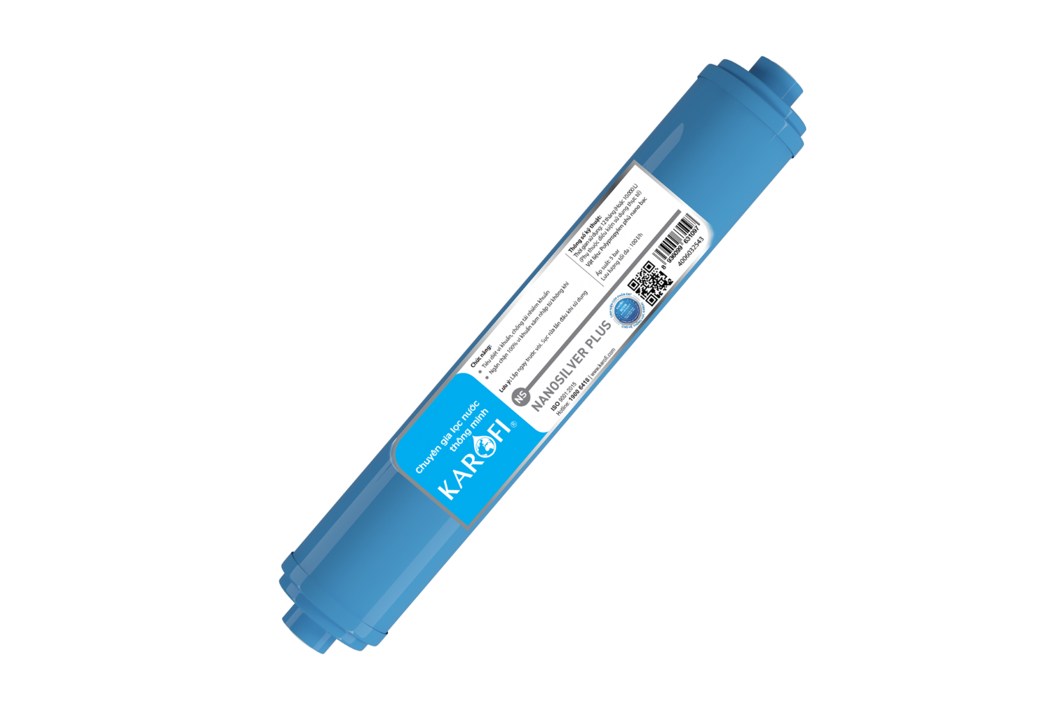 Combo 11 Lõi Lọc Nước Karofi (Gồm 123 Smax Duo - RO 100GPD Purifim Mỹ - Cụm Smax HP 6.2 - Lõi NanoSilver Plus)