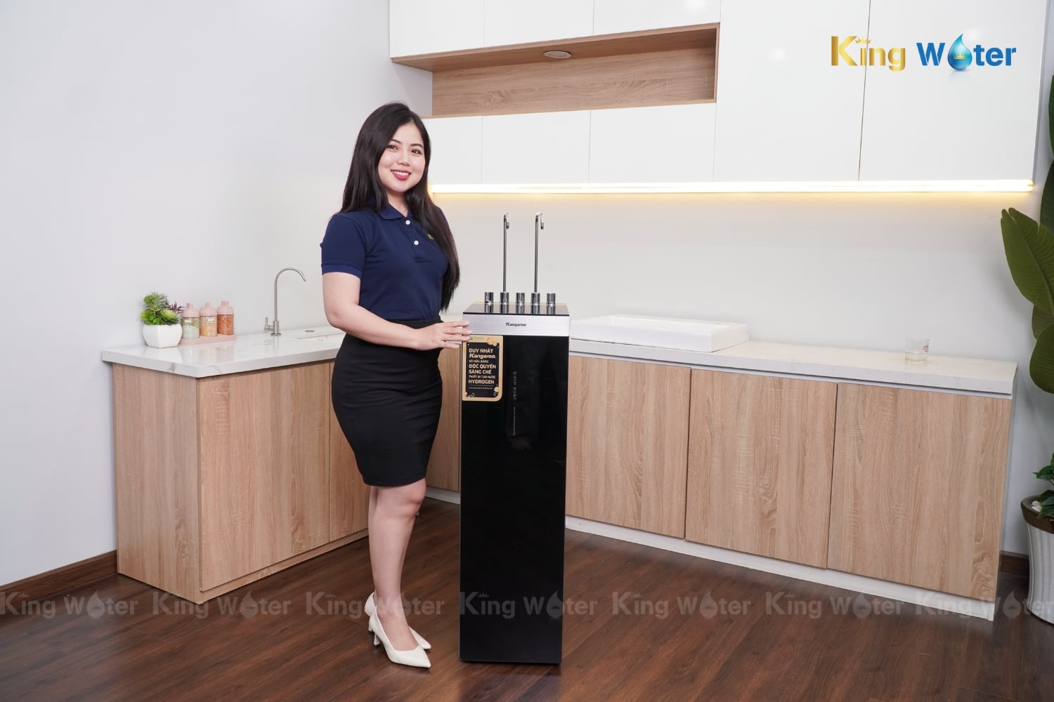 Máy Lọc Nước RO Nóng Lạnh Hydrogen Kangaroo Sumire KG11A16 | Tủ Đứng 11 Lõi