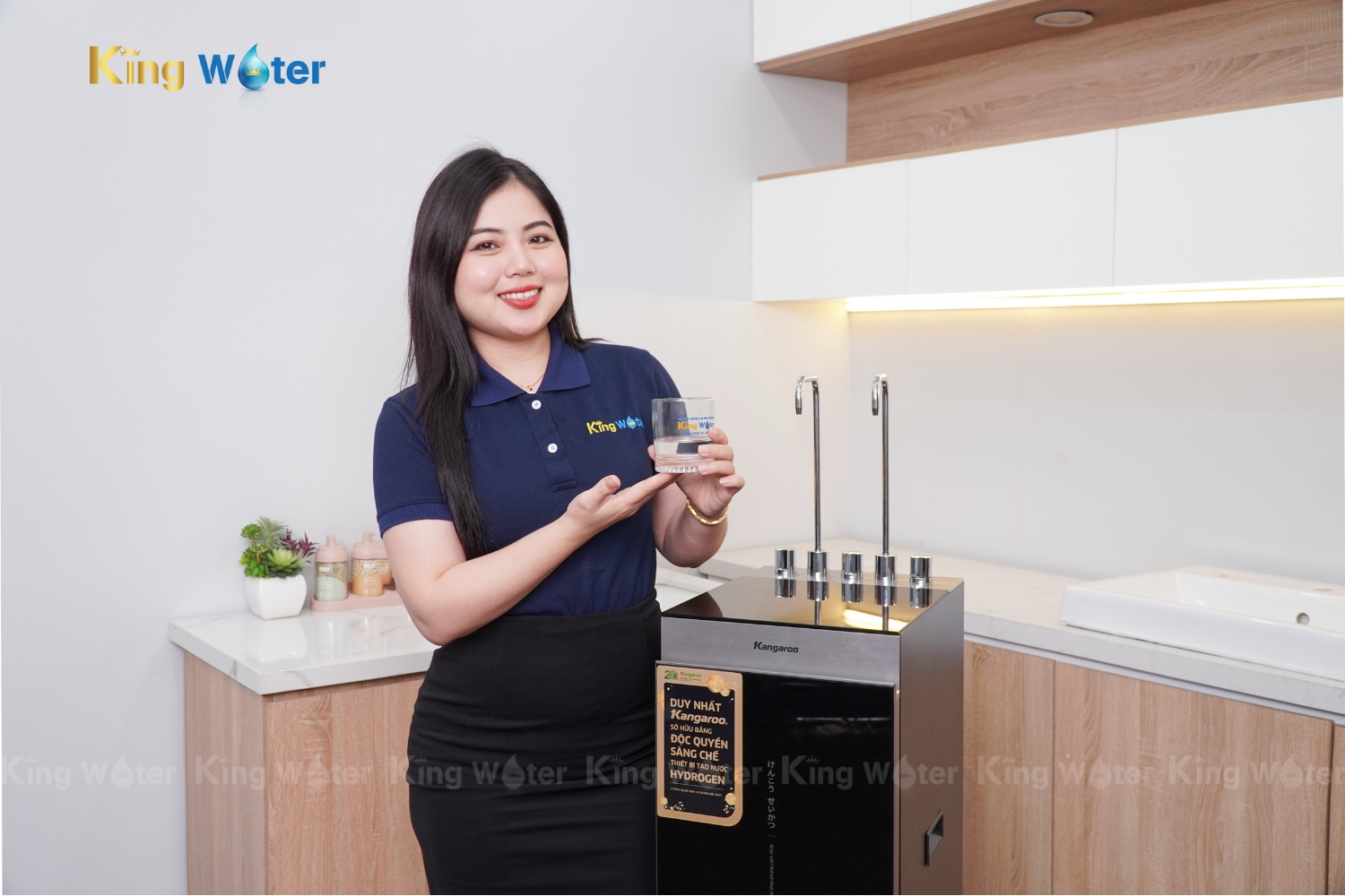 Máy Lọc Nước RO Nóng Lạnh Hydrogen Kangaroo Sumire KG11A16 | Tủ Đứng 11 Lõi