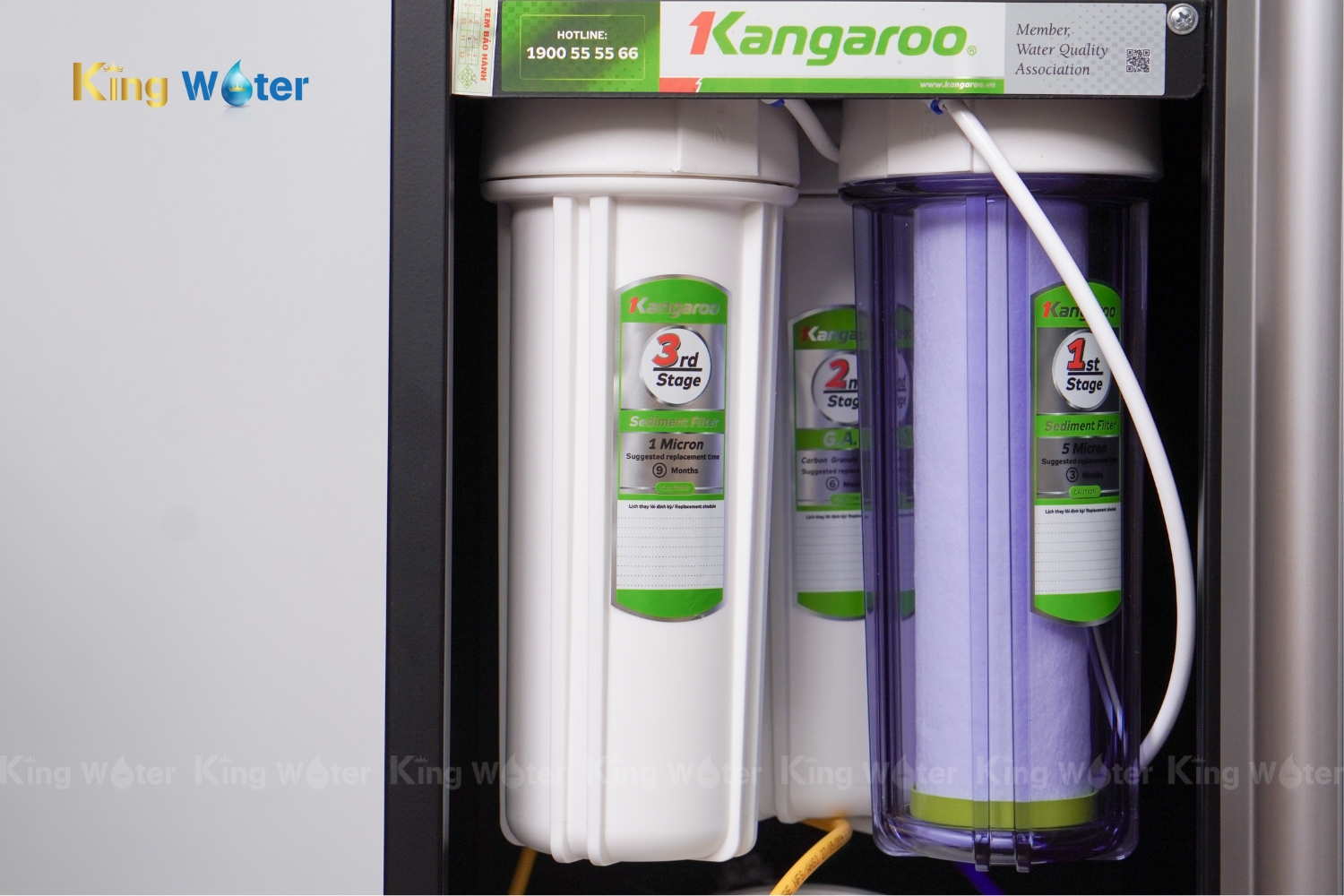 Máy Lọc Nước RO Nóng Lạnh Hydrogen Kangaroo Sumire KG11A16 | Tủ Đứng 11 Lõi