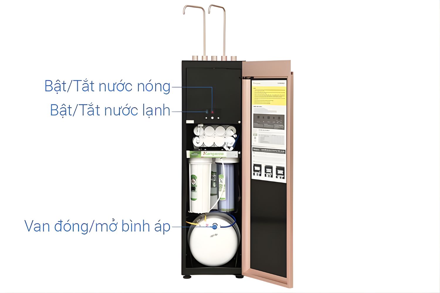 Máy Lọc Nước RO Ion Kiềm Nóng Lạnh Kangaroo KGHC13A2 | Tủ Đứng 13 Lõi Hydrogen