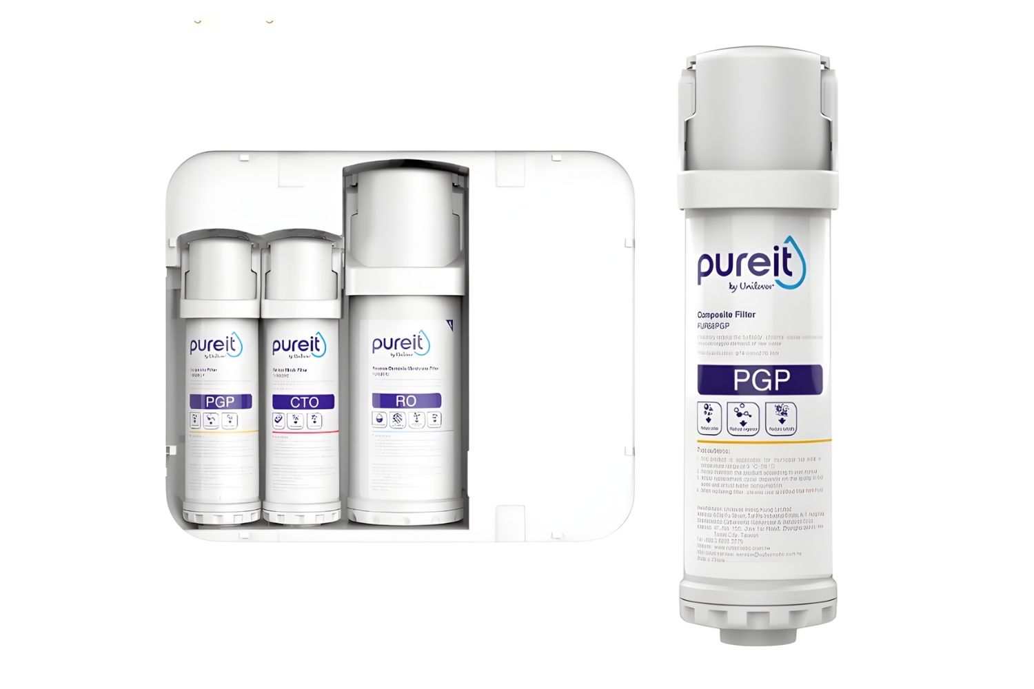 Combo 3 Lõi Lọc (PGP, RO, CTO) | Dùng Cho Máy Unilever Pureit Delica UR5640