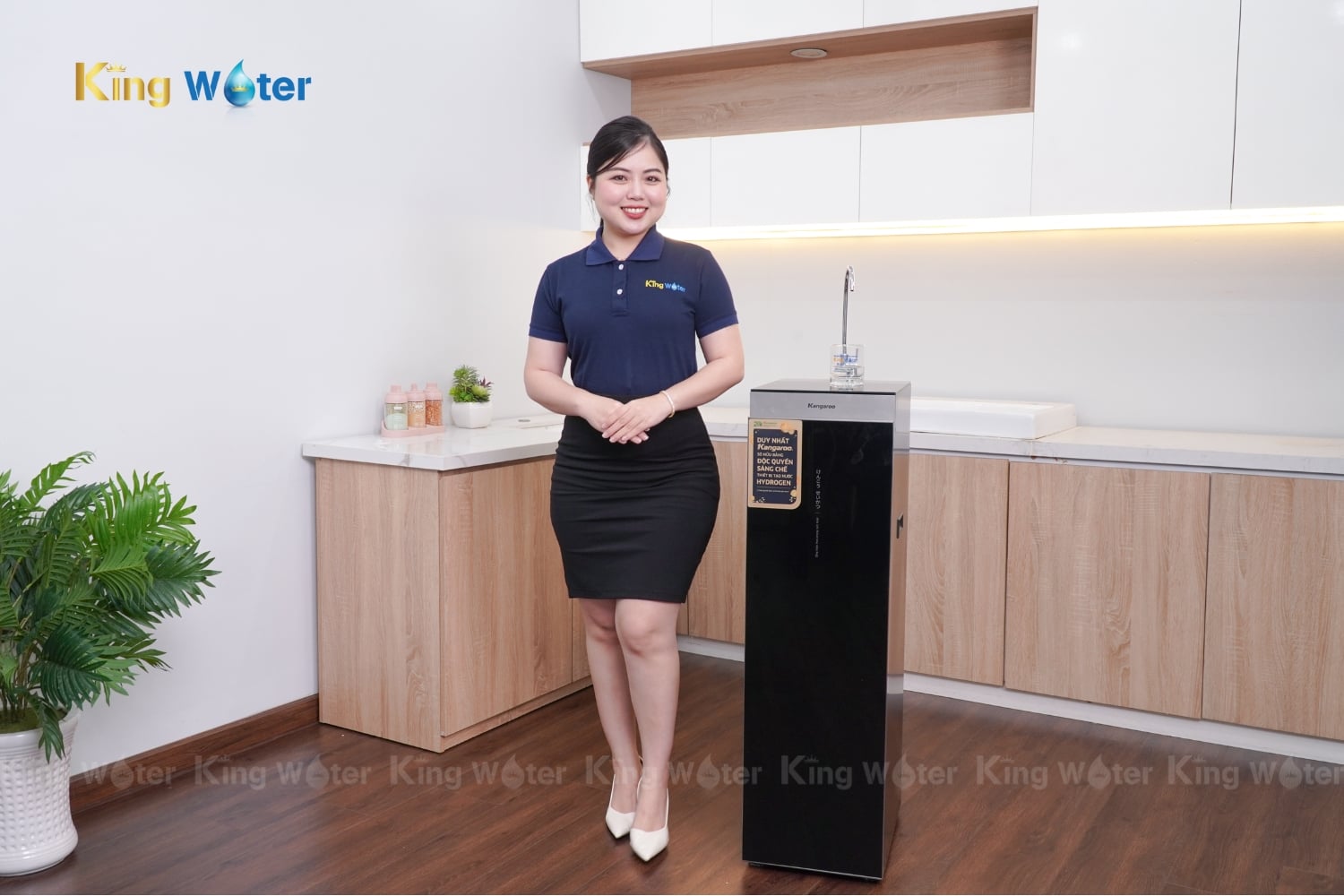 Máy Lọc Nước RO Hydrogen Kangaroo Sumire KG100H | Tủ Đứng 11 Lõi