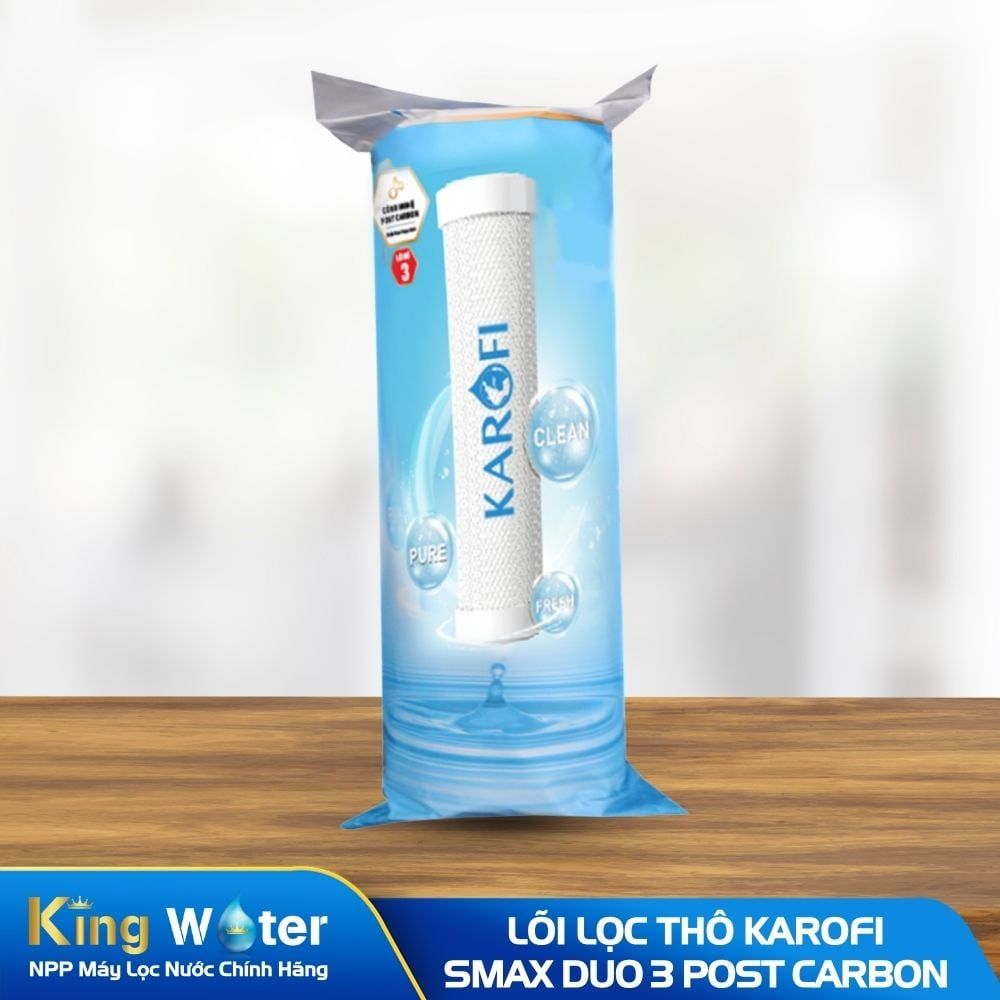 Lõi Lọc Thô Số 2,3 Karofi Smax Duo 3 New (Post Carbon) | Than Hoạt Tính Khối