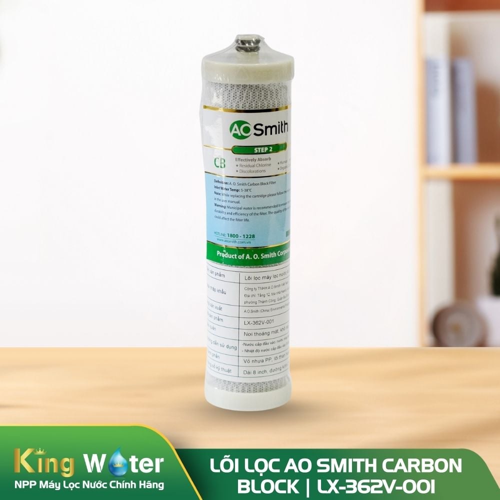 Lõi lọc số 2 AO Smith Carbon Block | LX-362V-001