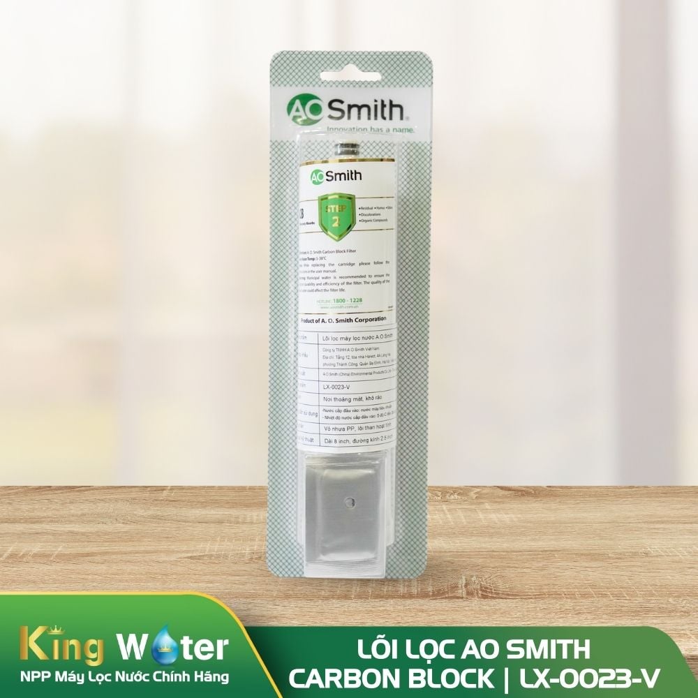 Lõi lọc số 4 Ao Smith Carbon Block | LX-0023-V