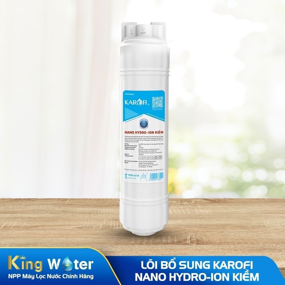 Lõi Bổ Sung Karofi - Lõi Nano Hydro-ion Kiềm Tháo Lắp Nhanh