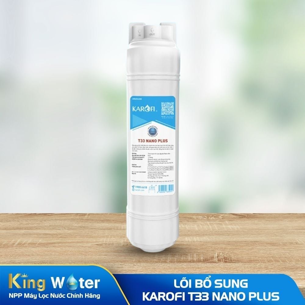 Lõi Bổ Sung Karofi - Lõi T33 Nano Plus Tháo Lắp Nhanh