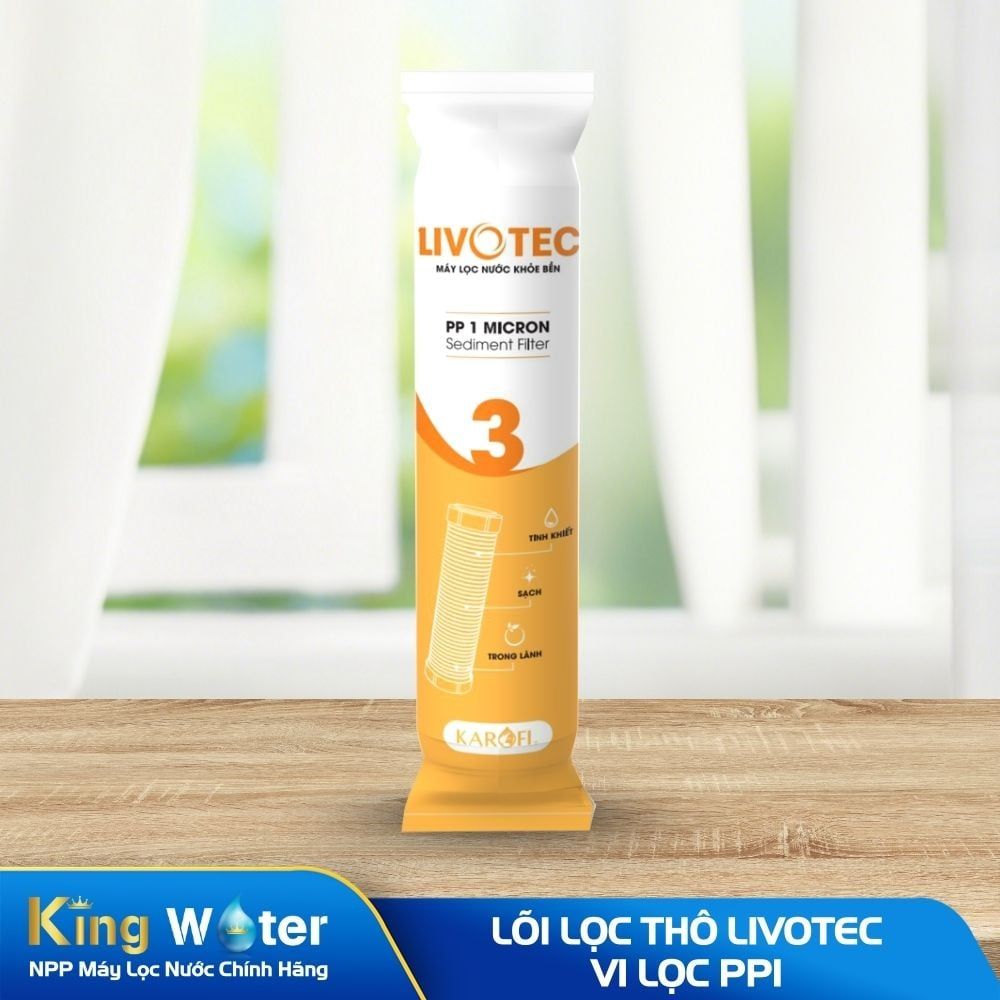Lõi Lọc Thô Livotec Số 3 | Vi Lọc PP1