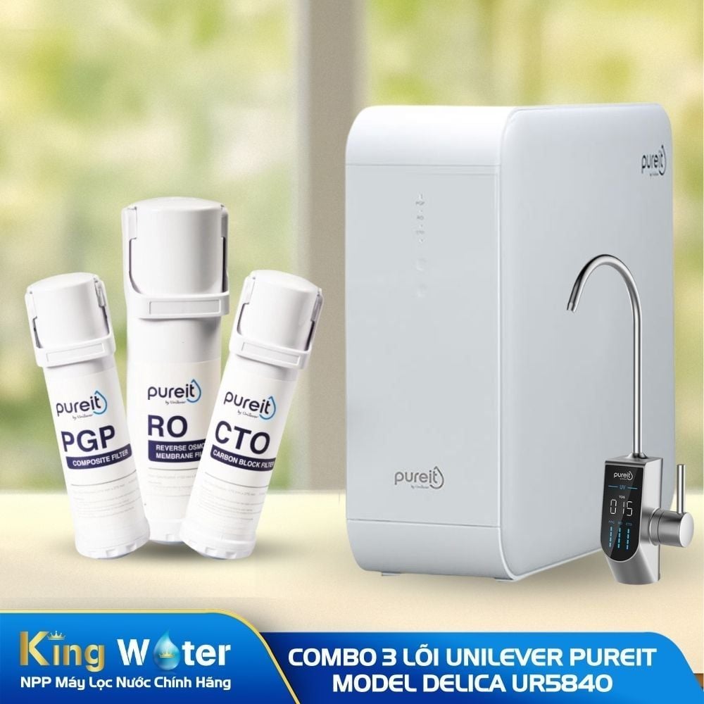 Combo 3 Lõi Lọc (PGP, RO, CTO) | Dùng Cho Máy Unilever Pureit Delica UR5840