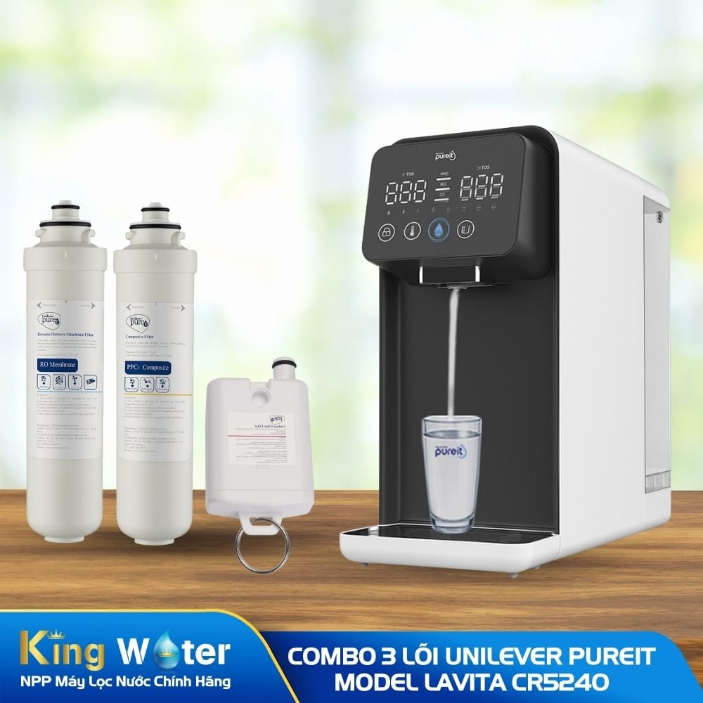 Combo 3 Lõi Lọc (PPCF, RO, CF) | Dùng Cho Máy Unilever Pureit Lavita CR5240