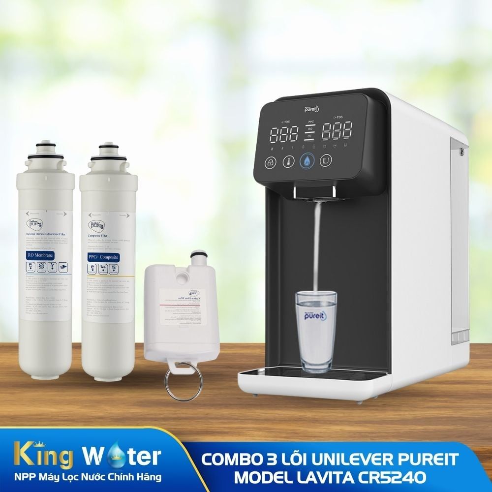 Combo 3 Lõi Lọc (PPCF, RO, CF) | Dùng Cho Máy Unilever Pureit Lavita CR5240