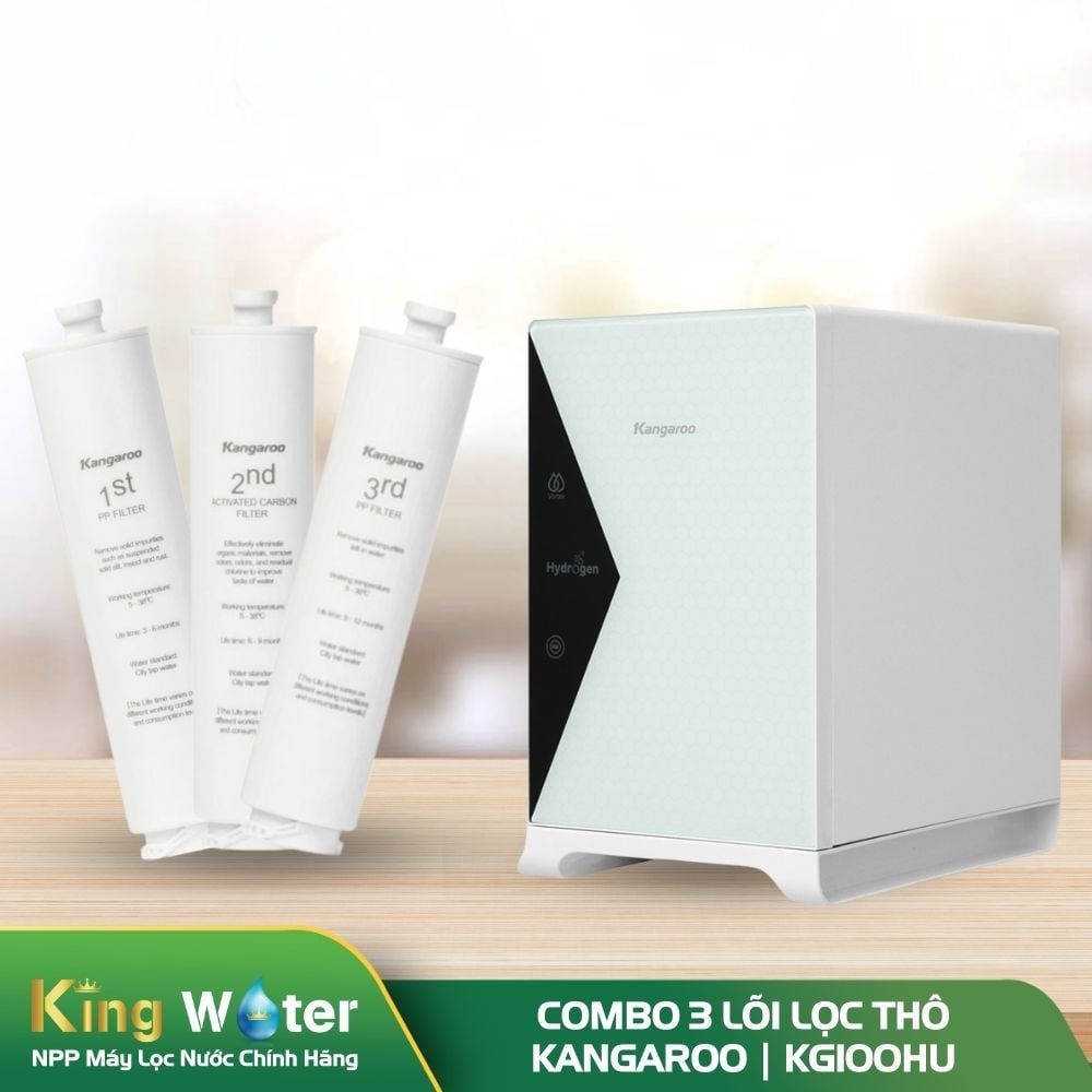 Combo Lõi Thô 1-2-3 Kangaroo KG100HU | Model Nguyên Khối, Đấu Nối Nhanh