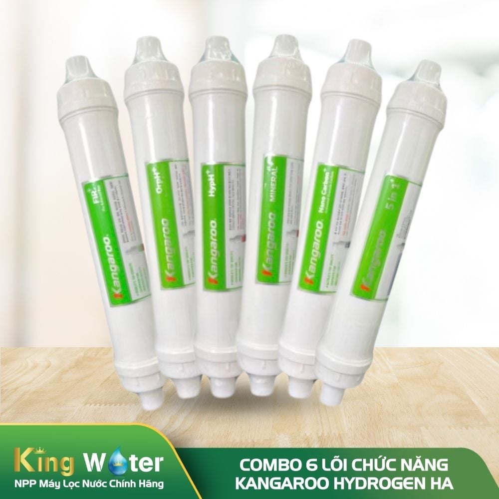 Combo 6 Lõi Chức Năng Kangaroo Hydrogen HA (5-10) | Nối Nhanh (XB)