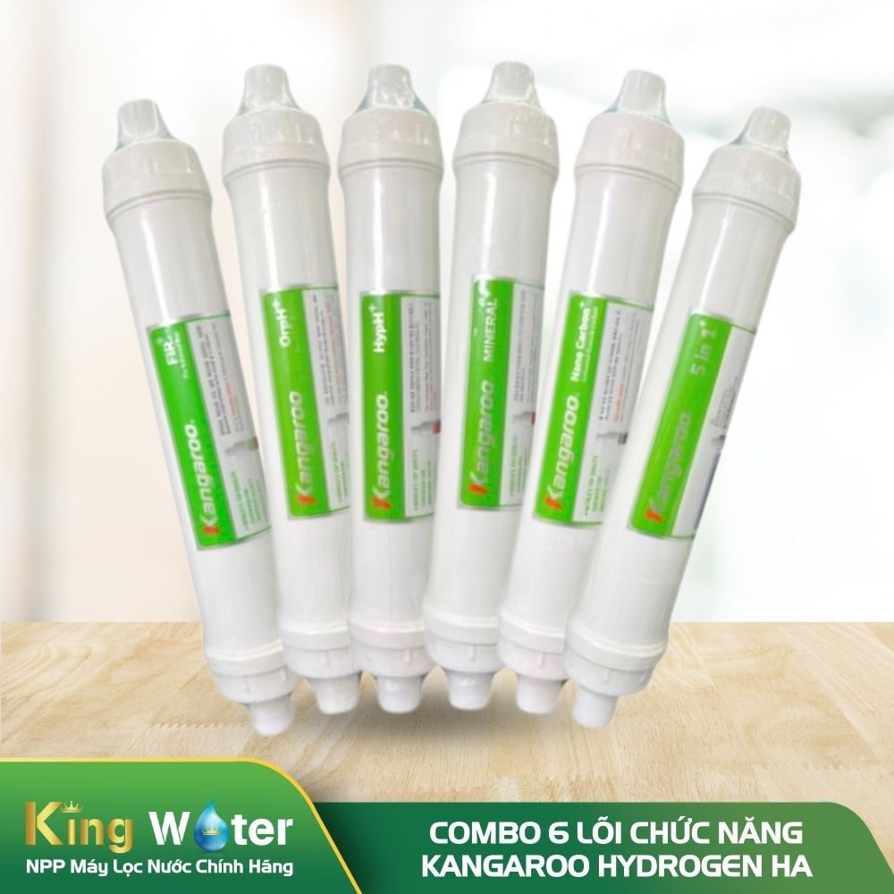 Combo 6 Lõi Chức Năng Kangaroo Hydrogen HA (5-10) | Nối Nhanh (XB)