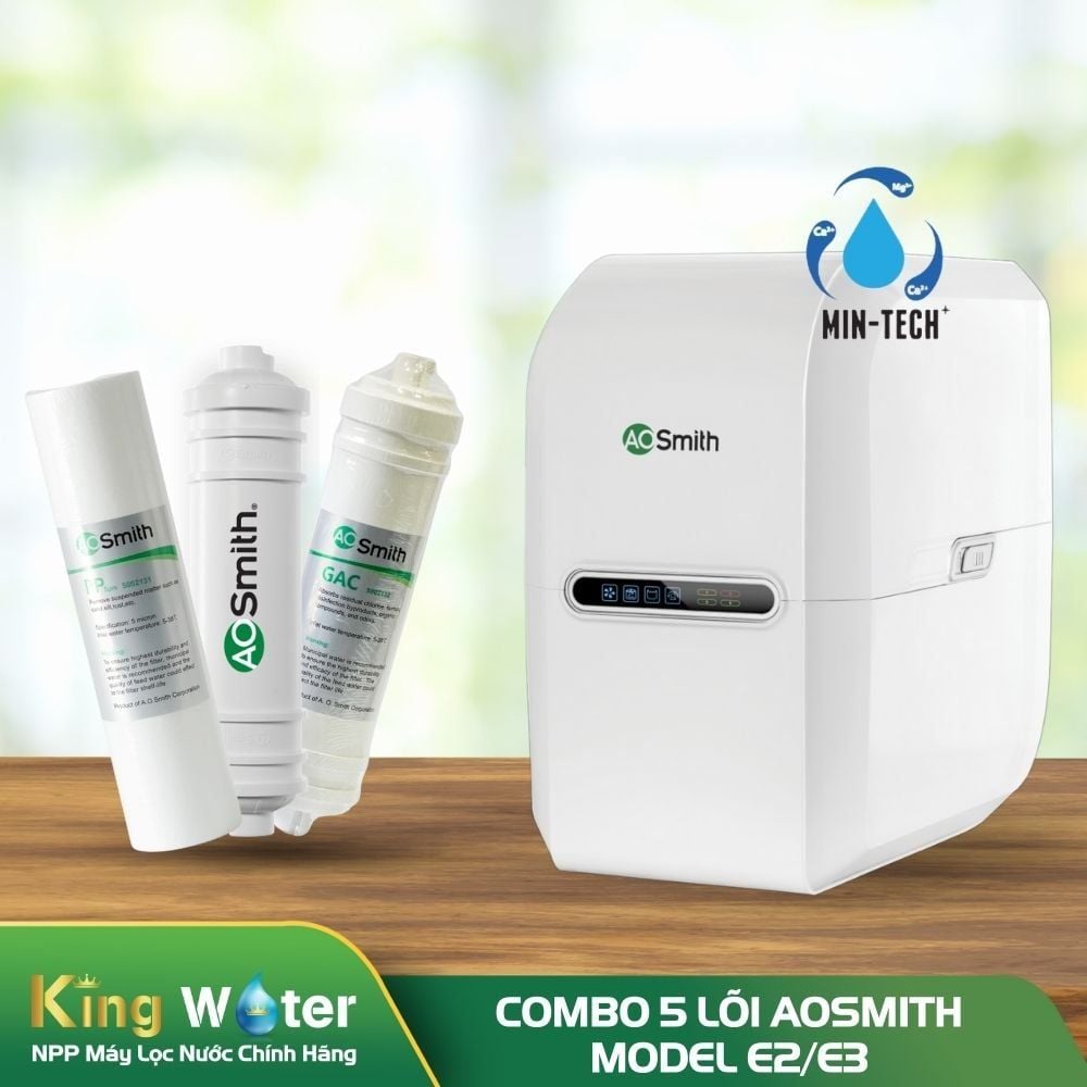 Combo 5 Lõi Lọc Nước AO Smith E2/E3