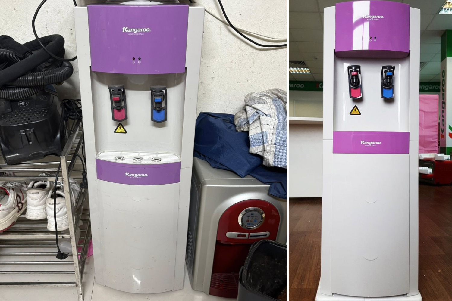 Cây Nước Nóng Lạnh Kangaroo KG44 (Hồng) | Úp Bình 20 Lít