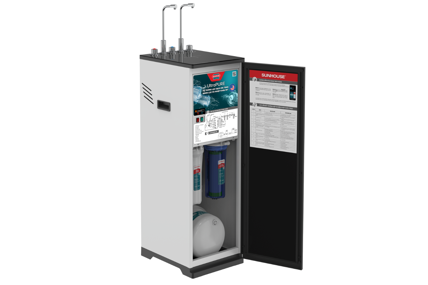 Máy Lọc Nước RO Sunhouse SHA76225L UltraPURE | Tủ Đứng Nóng - Lạnh 11 Lõi