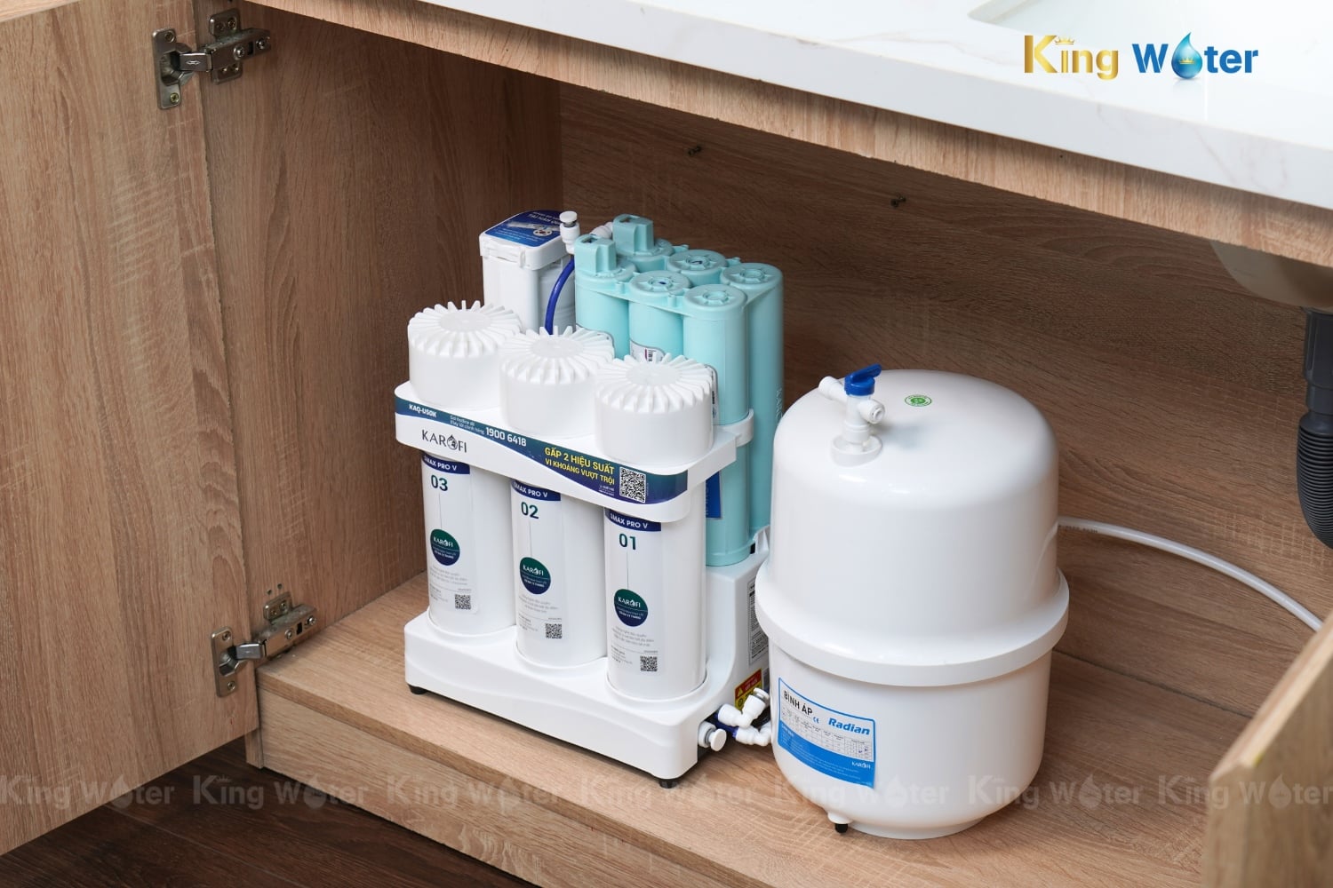 Máy Lọc Nước RO Karofi KAQ-U50K | Để Gầm 10 Lõi