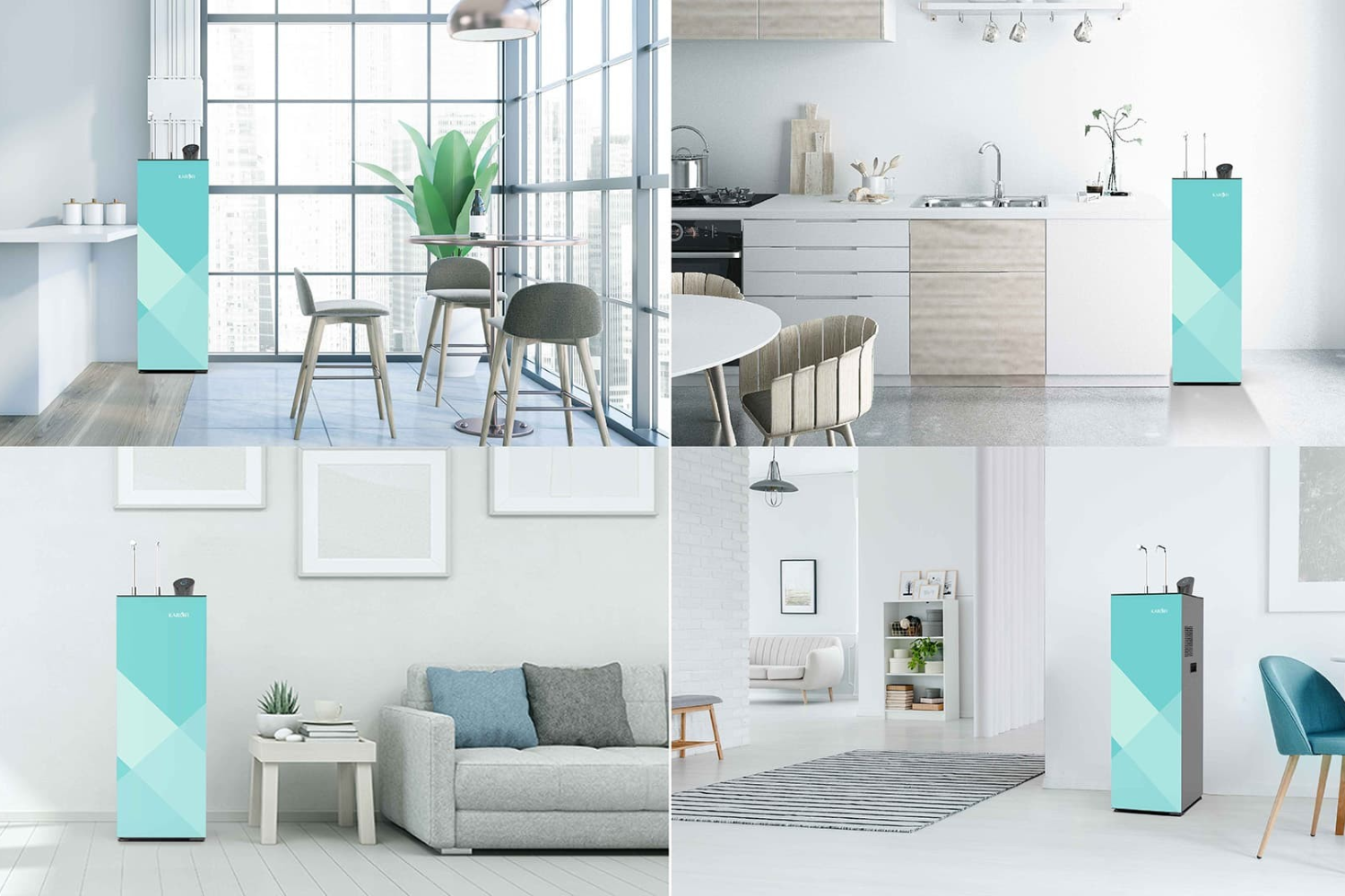 Máy Lọc Nước RO Nóng Lạnh Karofi KAD-N91 | Tủ Đứng 10 Lõi