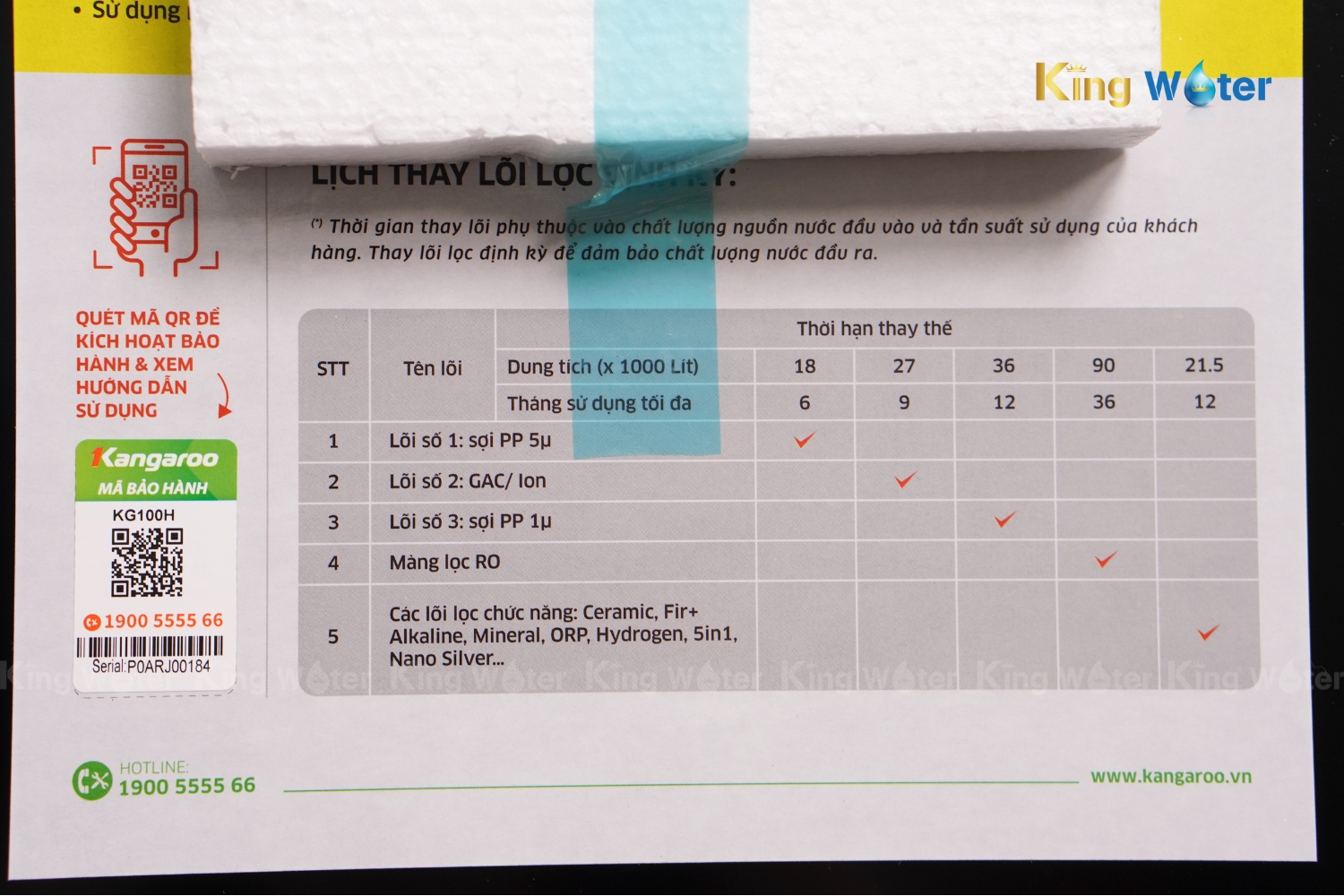 Máy Lọc Nước RO Hydrogen Kangaroo Sumire KG100H | Tủ Đứng 11 Lõi