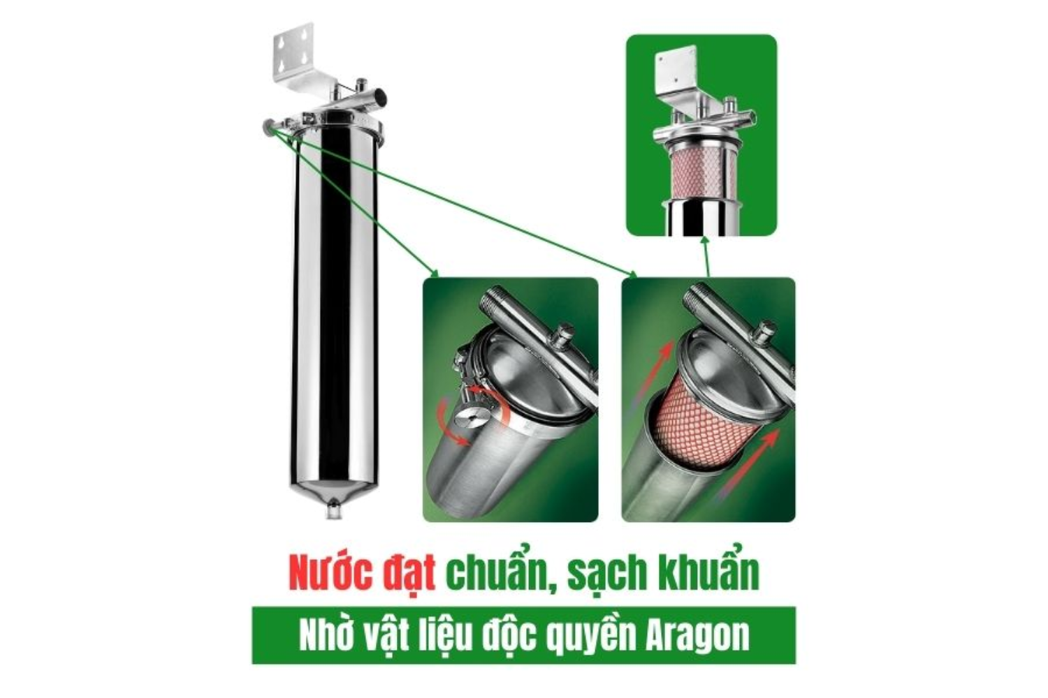 Máy Lọc Tổng Nước Tắm Geyser Typhoon 20BB | Lọc Không Điện