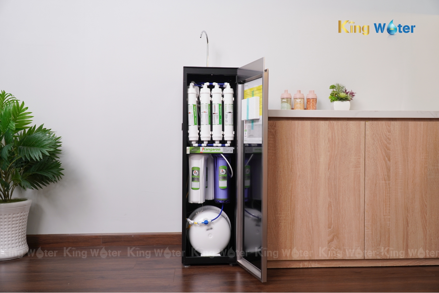 Máy Lọc Nước RO Hydrogen Kangaroo Sumire KG100H | Tủ Đứng 11 Lõi