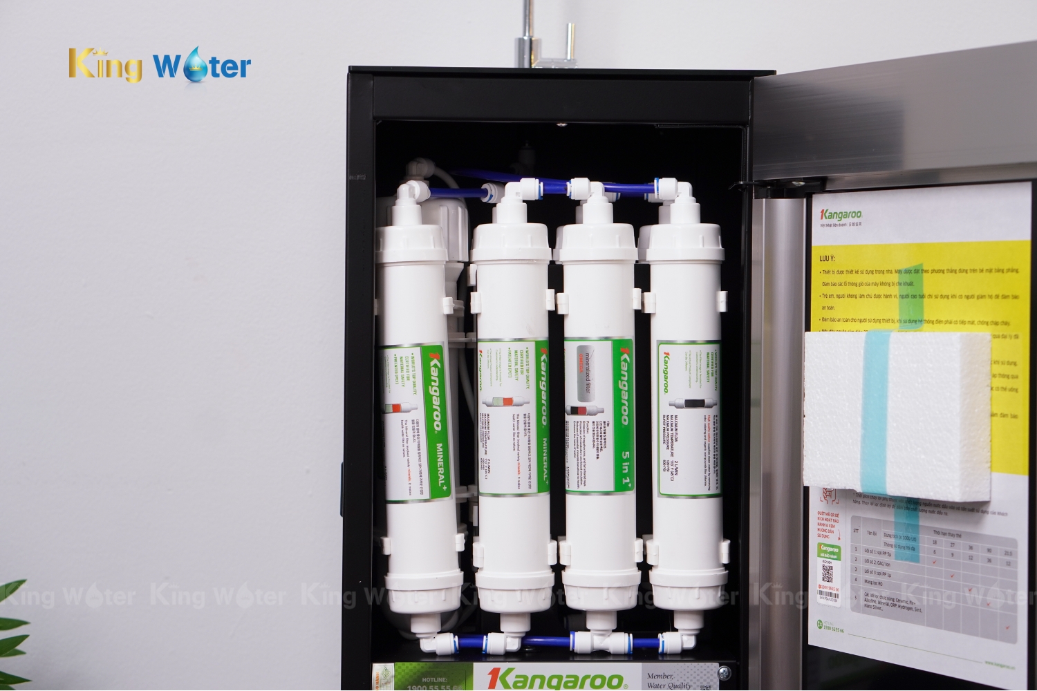 Máy Lọc Nước RO Hydrogen Kangaroo Sumire KG100H | Tủ Đứng 11 Lõi