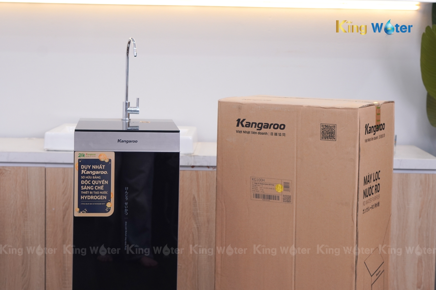 Máy Lọc Nước RO Hydrogen Kangaroo Sumire KG100H | Tủ Đứng 11 Lõi
