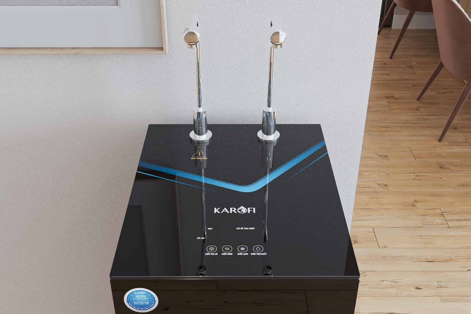 Máy Lọc Nước Nóng Lạnh Karofi KAD-N69 | Tủ Đứng 10 Lõi