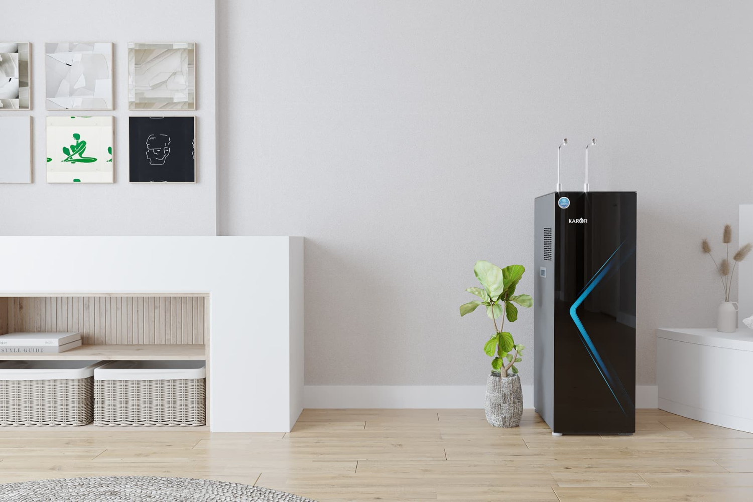 Máy Lọc Nước Nóng Lạnh Karofi KAD-N69 | Tủ Đứng 10 Lõi