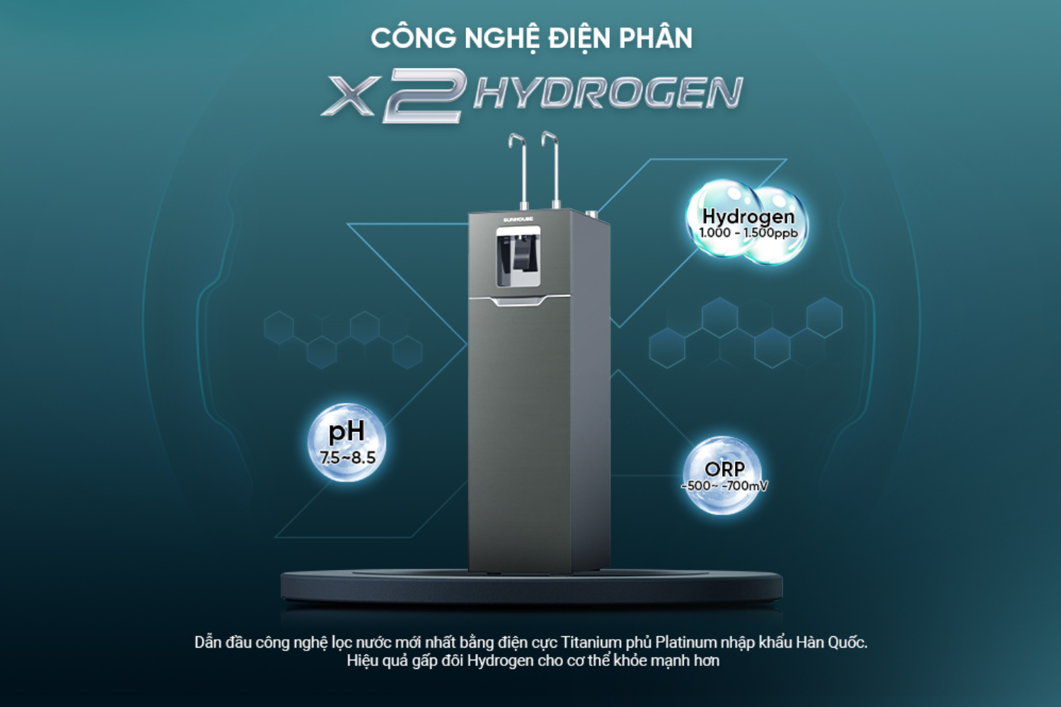 Máy Lọc Nước RO Sunhouse SHA76688SH UltraX | Tủ Đứng Nóng - Lạnh 11 Lõi