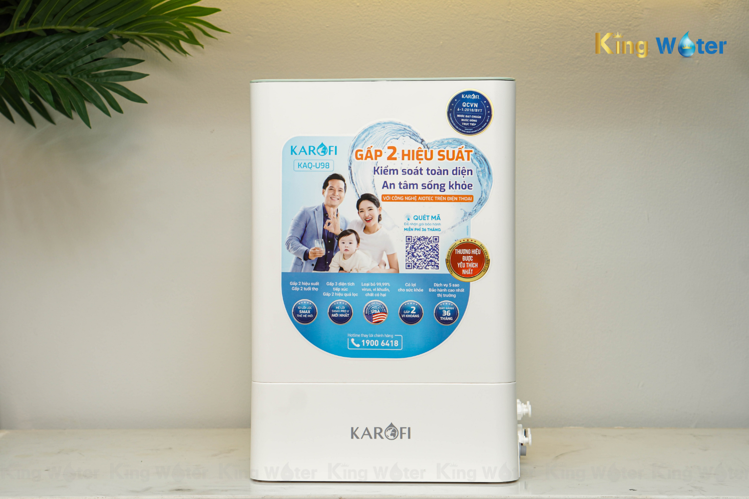 Máy Lọc Nước RO Karofi KAQ-U98 | Để Gầm 10 Lõi