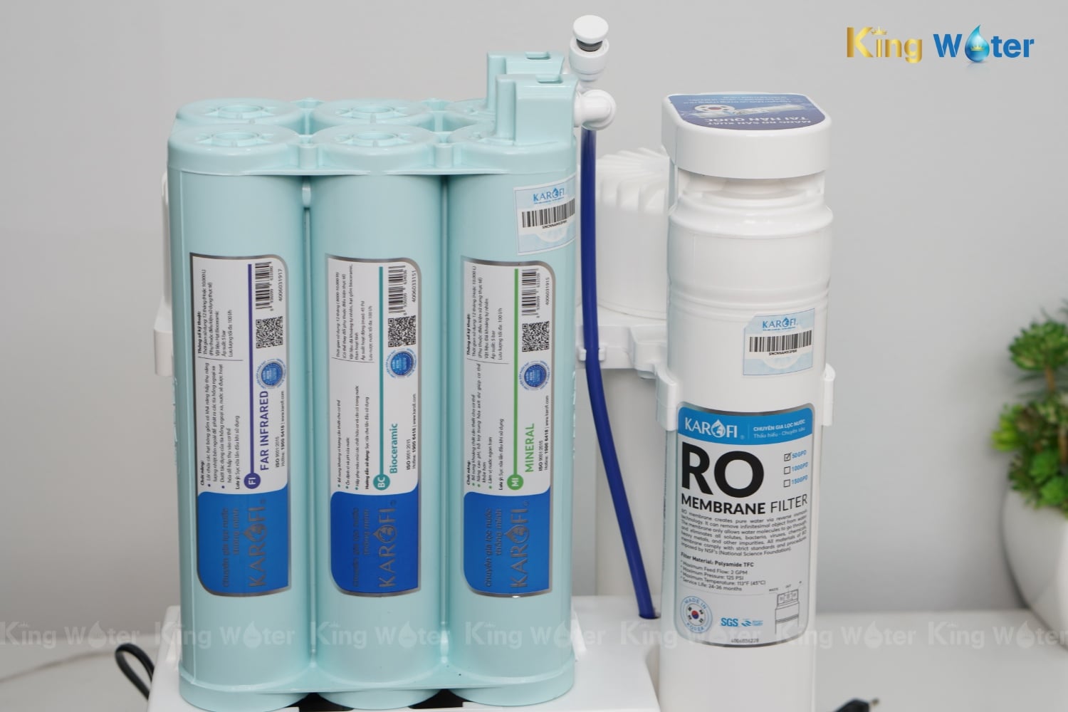 Máy Lọc Nước RO Karofi KAQ-U50K | Để Gầm 10 Lõi