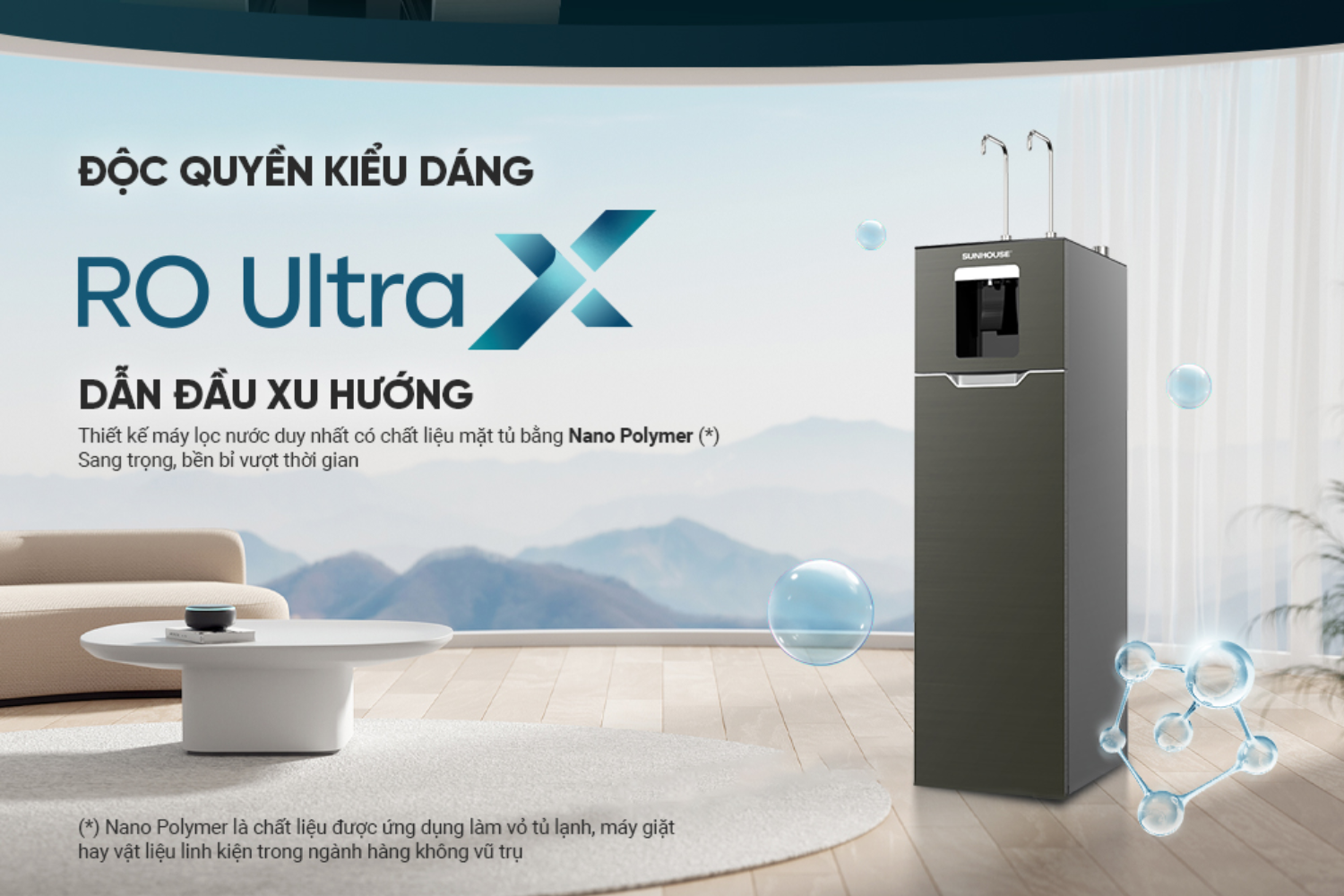 Máy Lọc Nước RO Sunhouse SHA76688SH UltraX | Tủ Đứng Nóng - Lạnh 11 Lõi