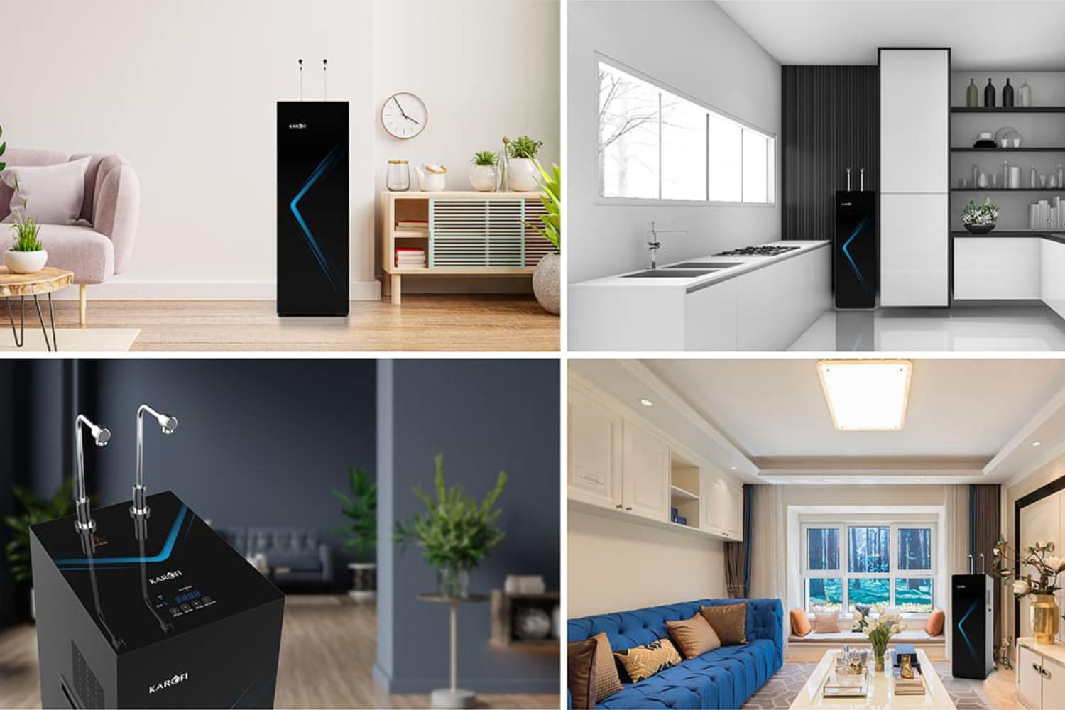 Máy Lọc Nước Nóng Lạnh Karofi KAD-N69 | Tủ Đứng 10 Lõi