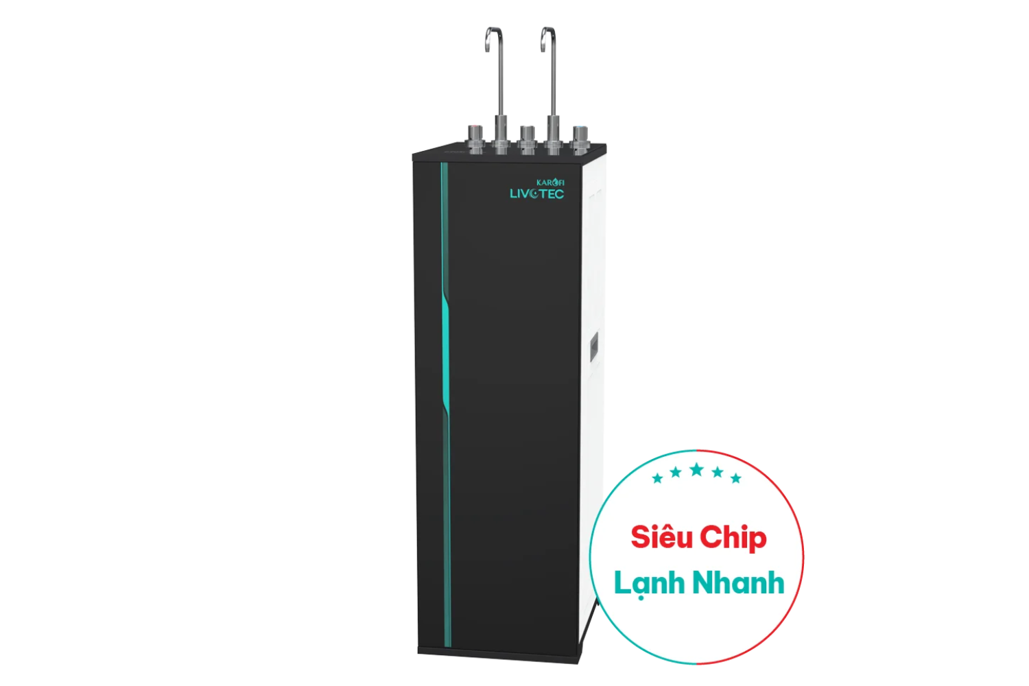 Máy Lọc Nước RO Nóng Lạnh Karofi Livotec 616 | Tủ Đứng 10 Lõi