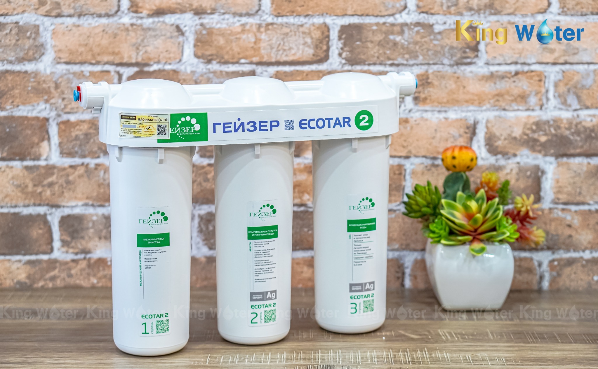 Máy Lọc Nước Nano Geyser Ecotar 2 | 3 Lõi Lọc