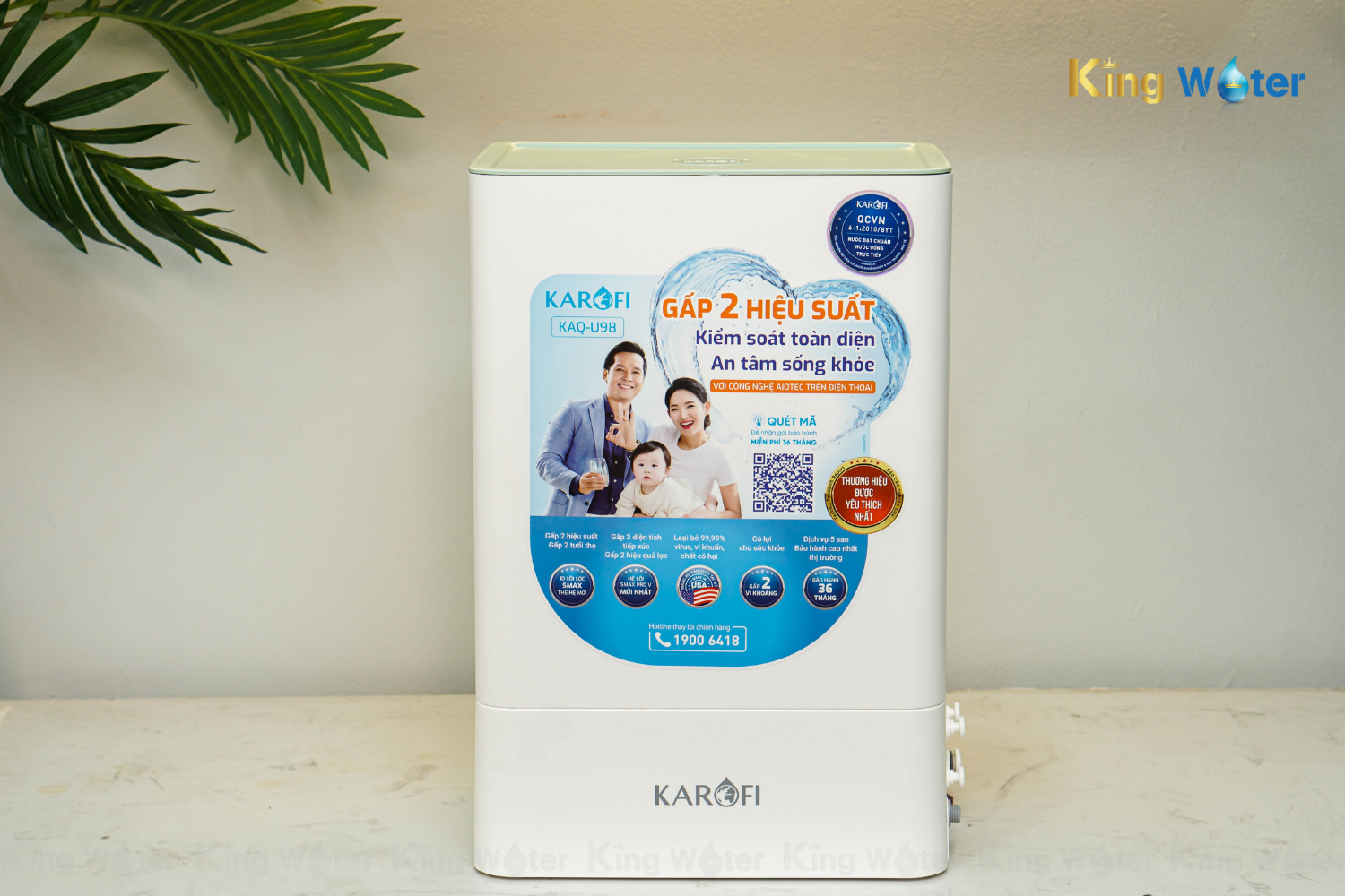 Máy Lọc Nước RO Karofi KAQ-U98 | Để Gầm 10 Lõi