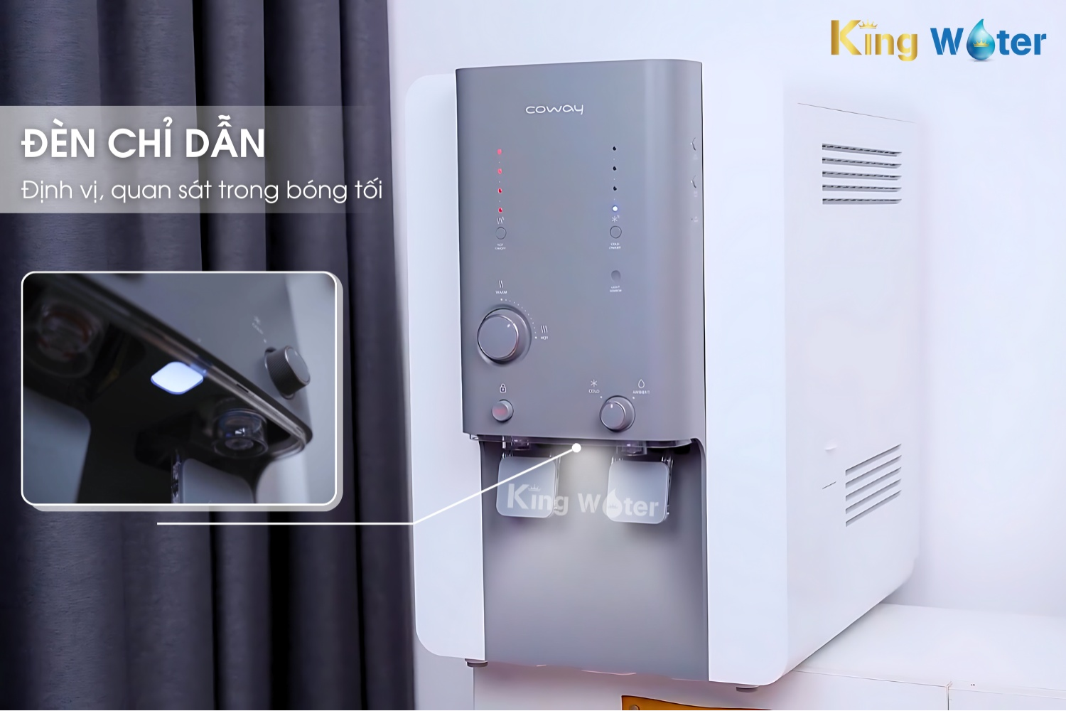 Máy Lọc Nước R.O Nóng Lạnh Coway CHP-18AR | Để Bàn 04 Lõi