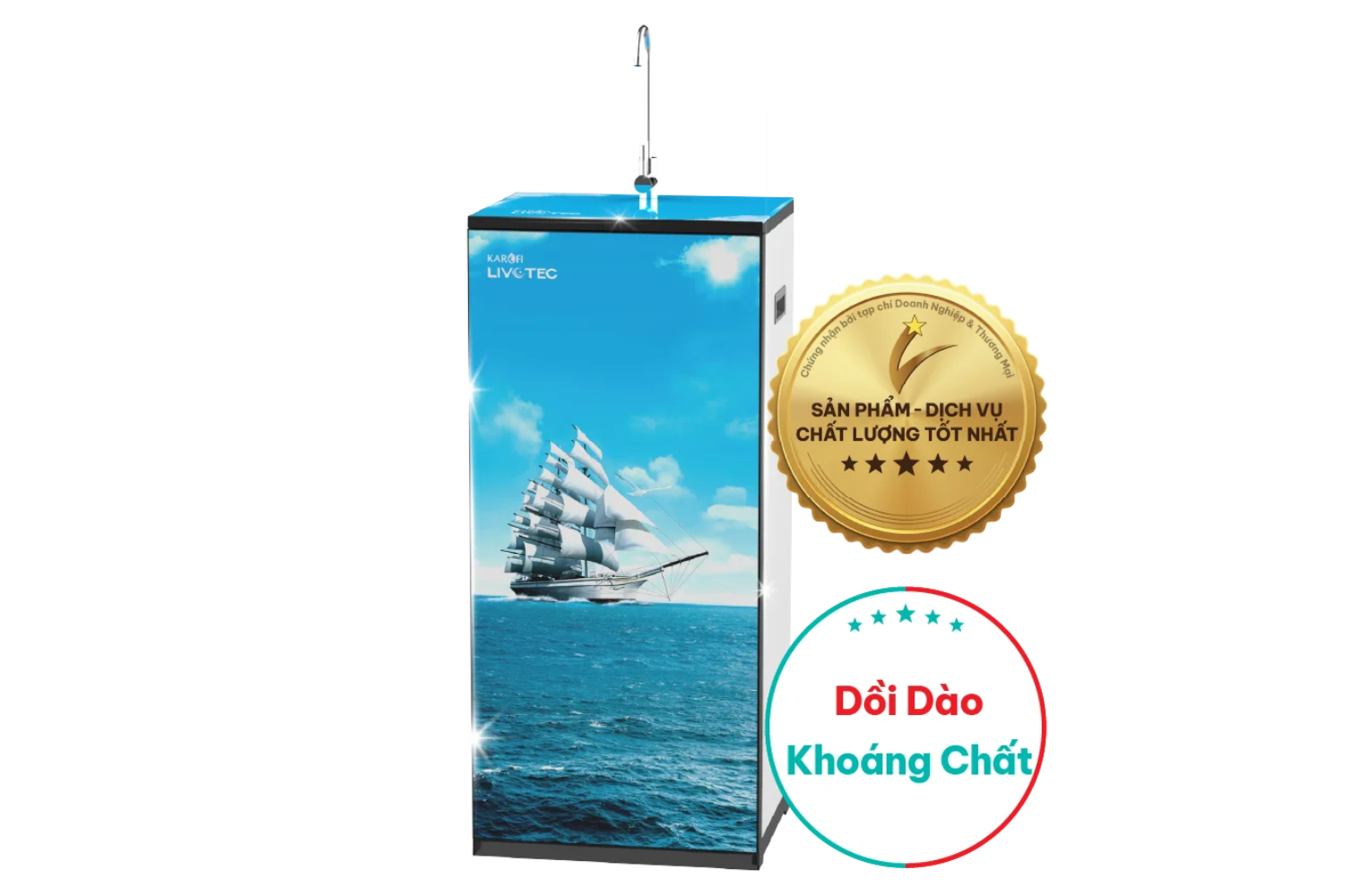Máy Lọc Nước RO Karofi Livotec 506 | Tủ Đứng 10 Lõi