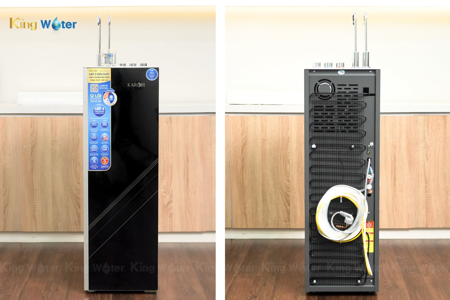 Máy Lọc Nước Nóng Lạnh Karofi KAD-L85 | Tủ Đứng 12 Lõi
