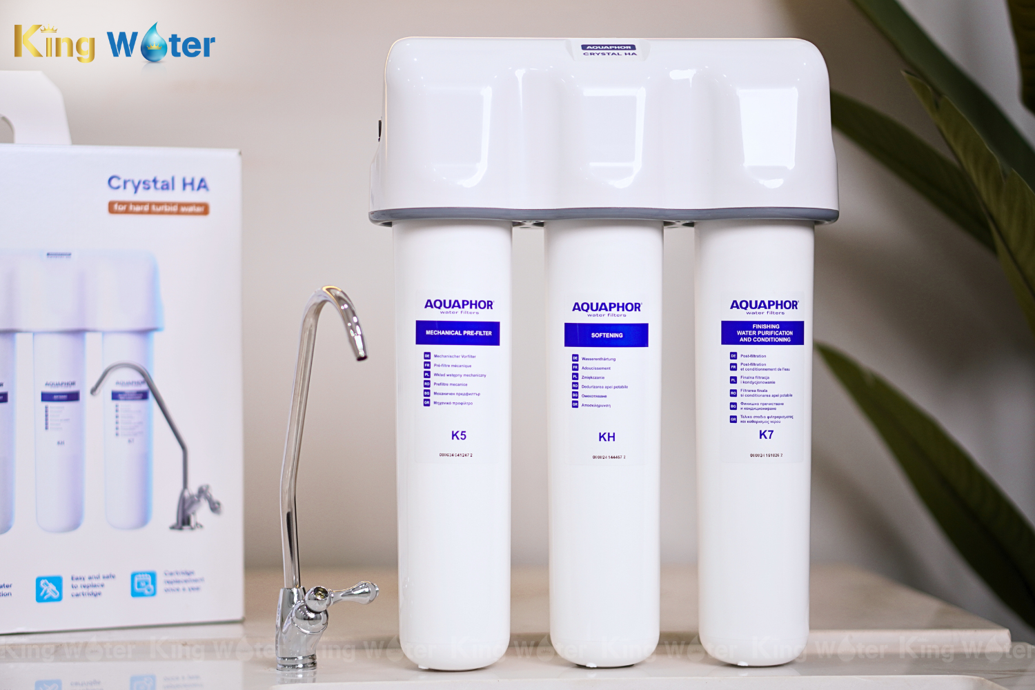 Máy Lọc Nước Aquaphor Crystal HA | Để Gầm 03 Lõi Nano