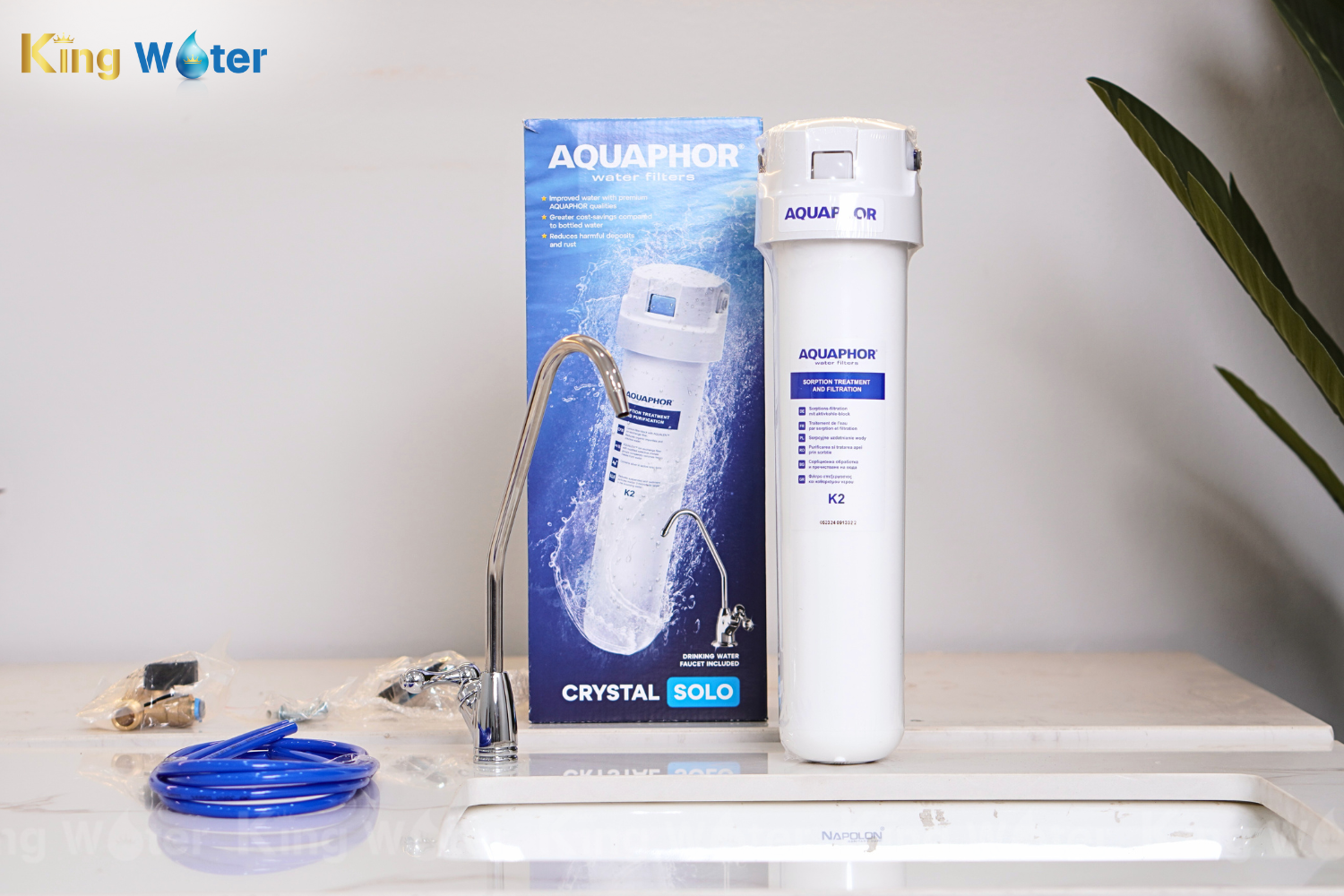 Máy Lọc Nước Aquaphor Crystal Solo | Để Gầm 01 Lõi Nano