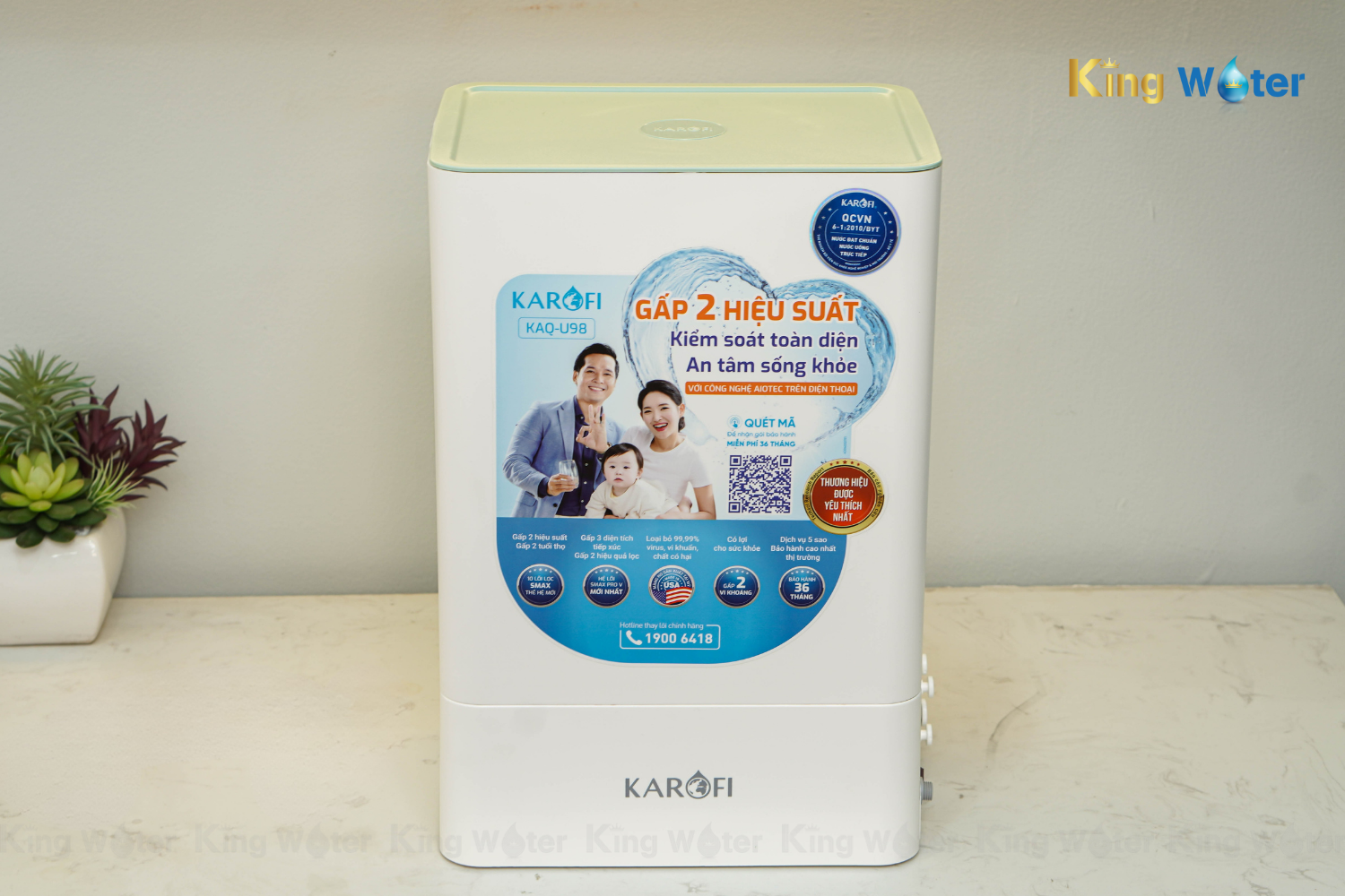 Máy Lọc Nước RO Karofi KAQ-U98 | Để Gầm 10 Lõi