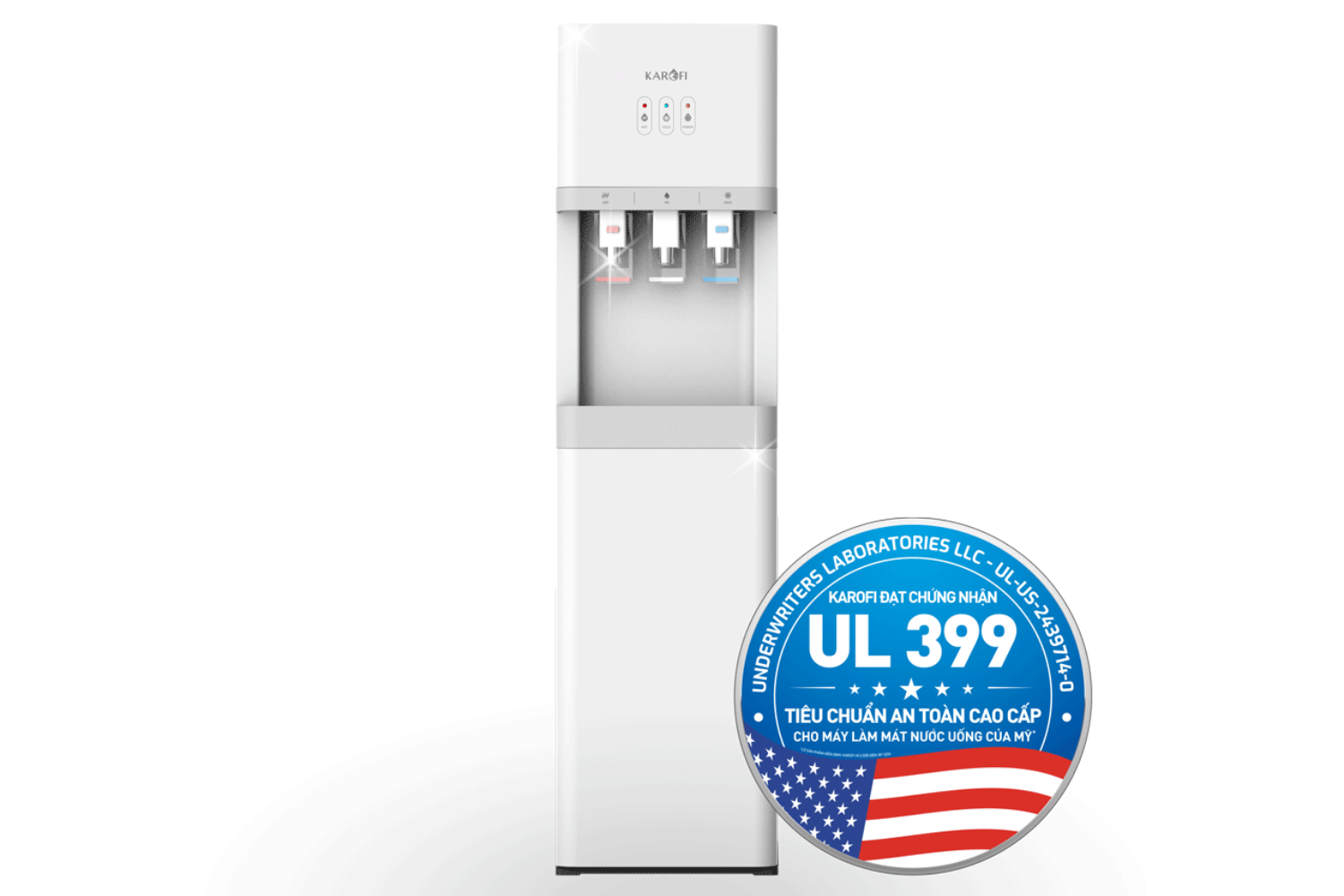 Cây Nước Nóng Lạnh Karofi HCV208 | Hút Bình 20 Lít